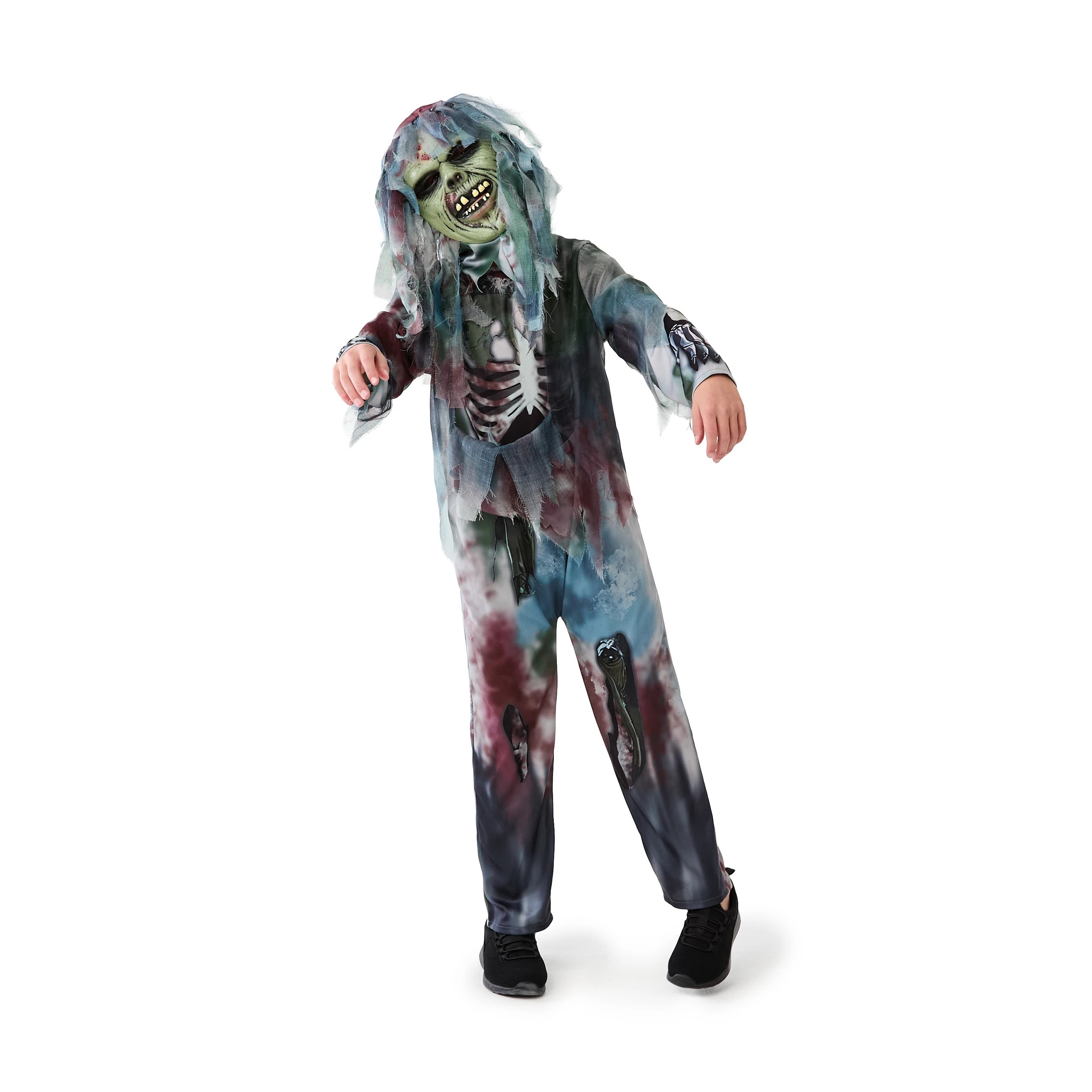 1 2 Piece Zombie Costume - Ages 8+, 1 of 10