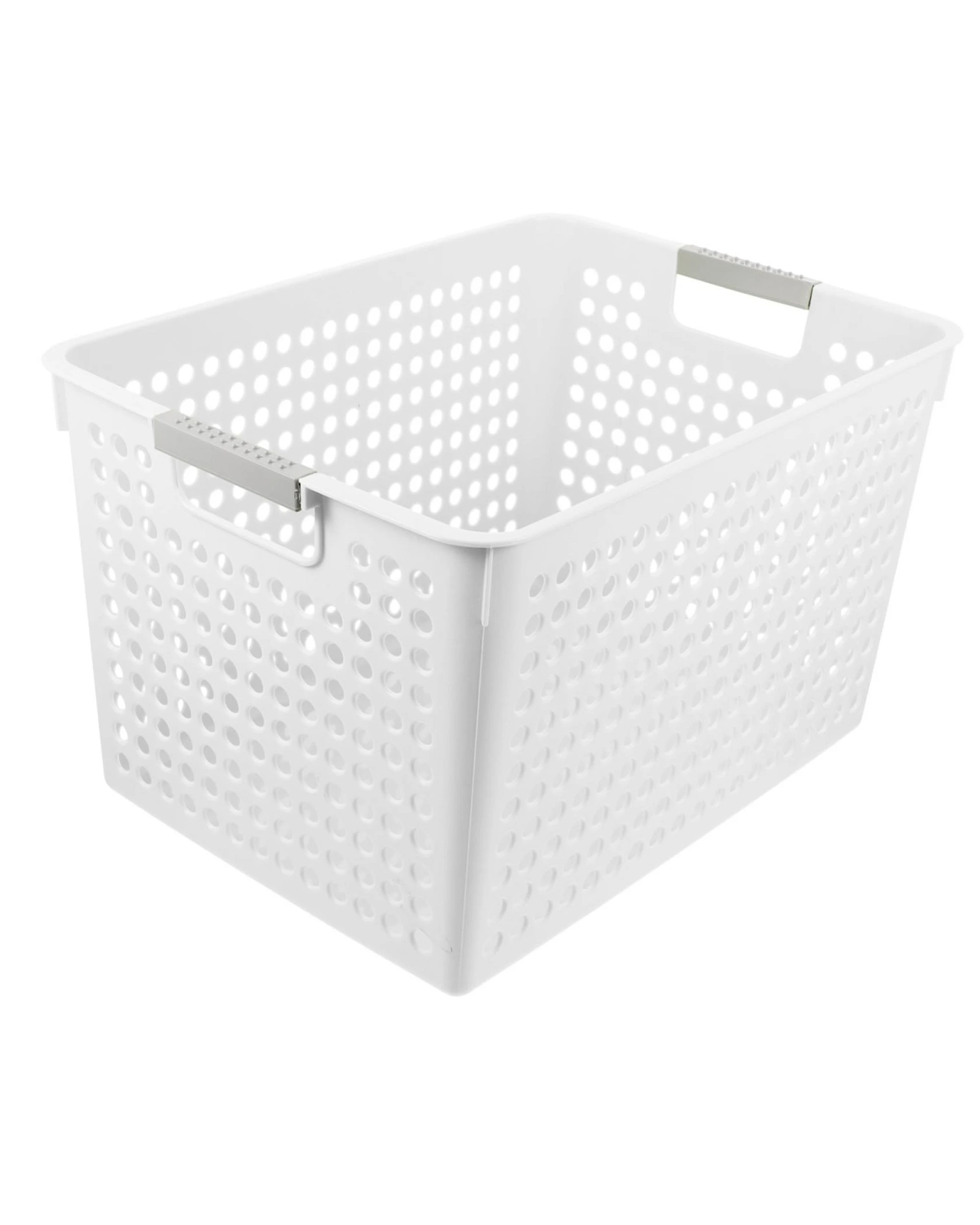1 BR Home Premium Plastic Storage Basket with Grip Handles - 24 Pack, 1 of 5