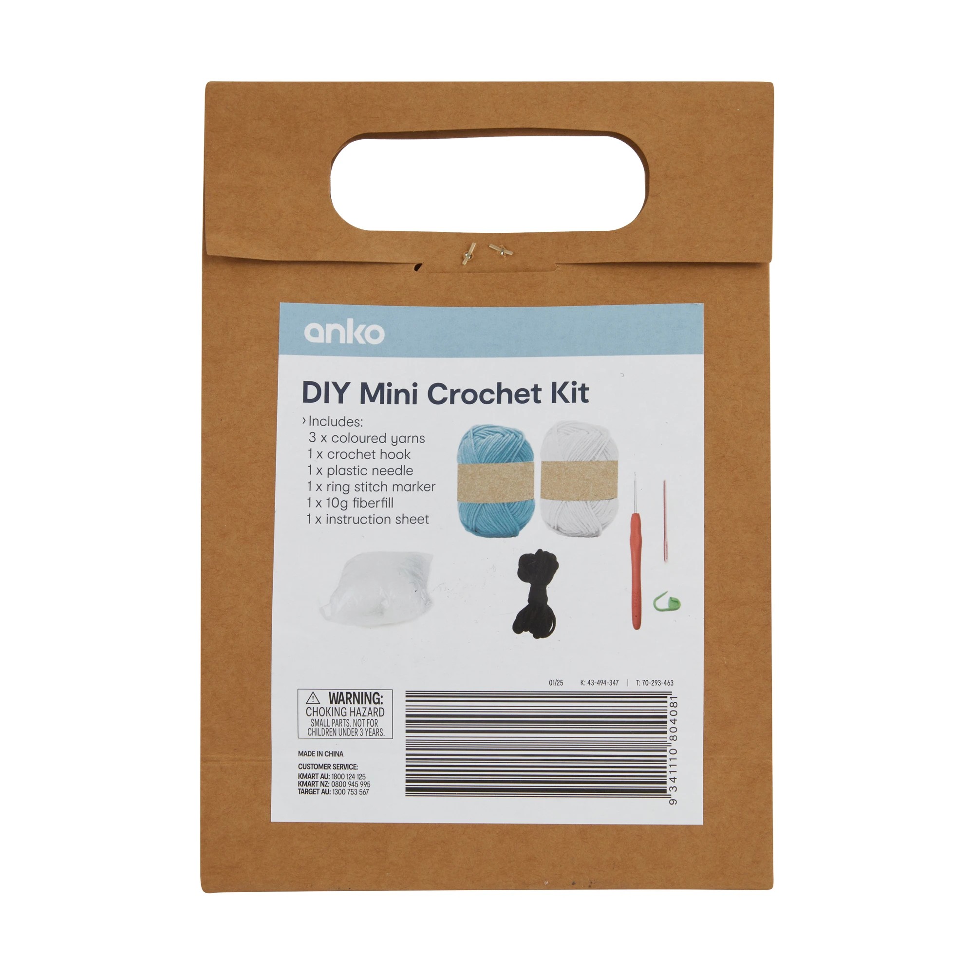 3 DIY Mini Crochet Kit - Whale, 3 of 3