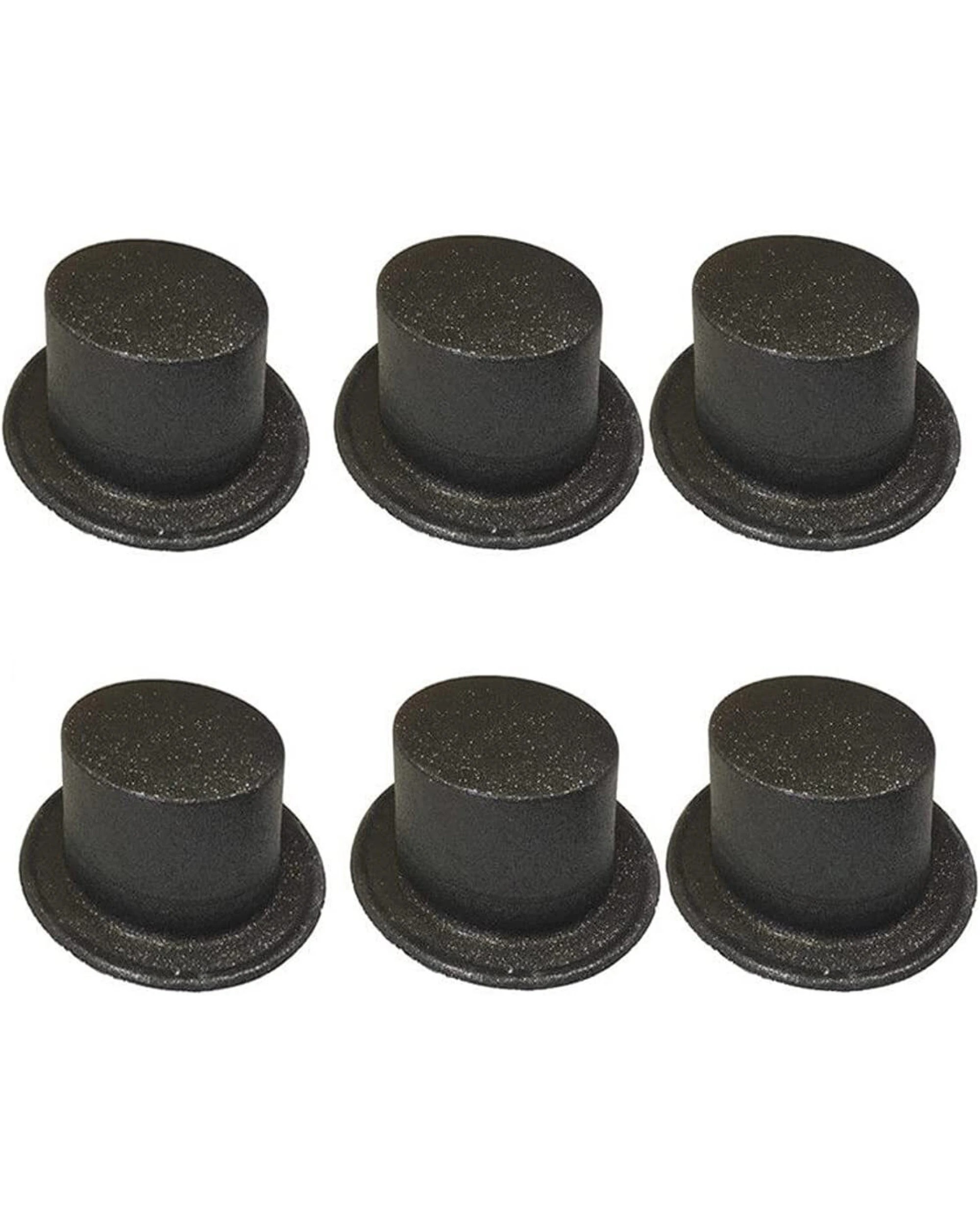 1 BR Costumes Glitter Top Hat for Fancy Dress Parties - Bulk Pack of 6, 1 of 1