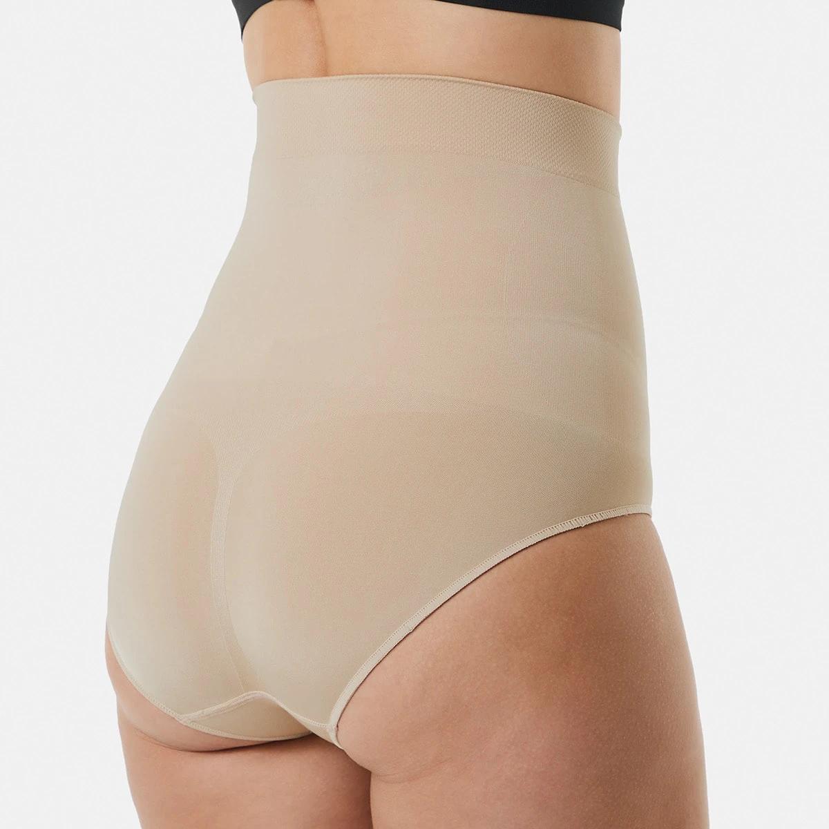 6 2 Pack Seamfree Shaping Full Briefs BLACK, BEIGE, 6 of 8