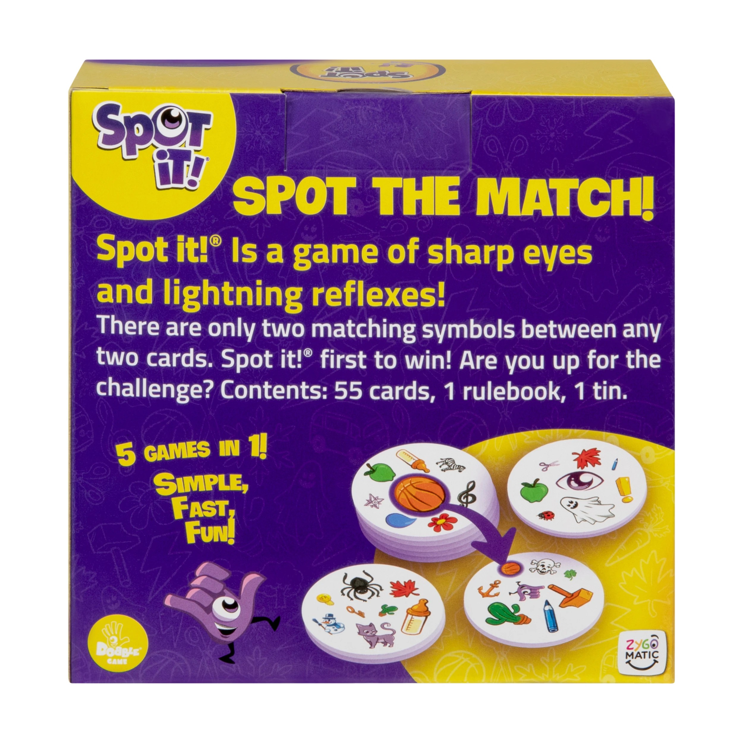 3 Spot It! Game
 - Yellow, 3 of 3