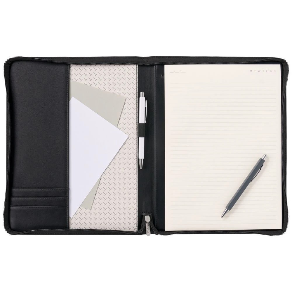 3 Otto A4 Zipper Compendium Black, 3 of 3