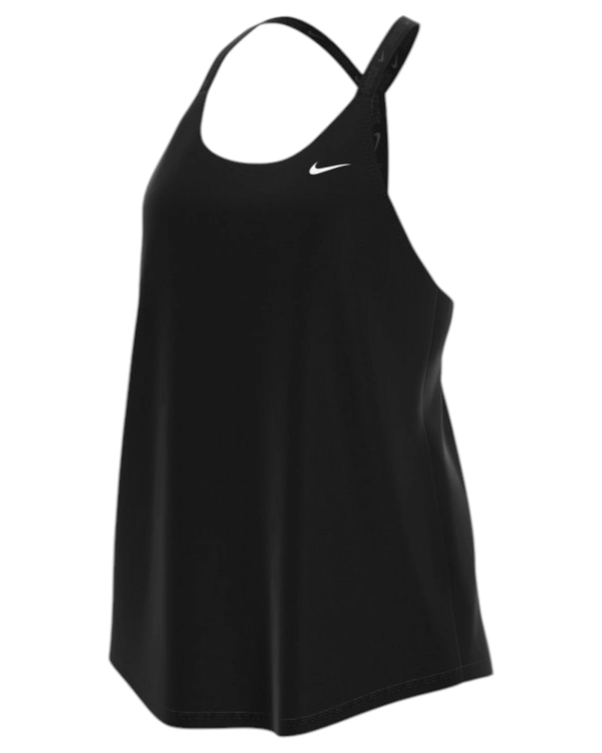 1 Nike Womens Black/White Elastika Dry-Fit Tank Top BLACK/WHITE, 1 of 4