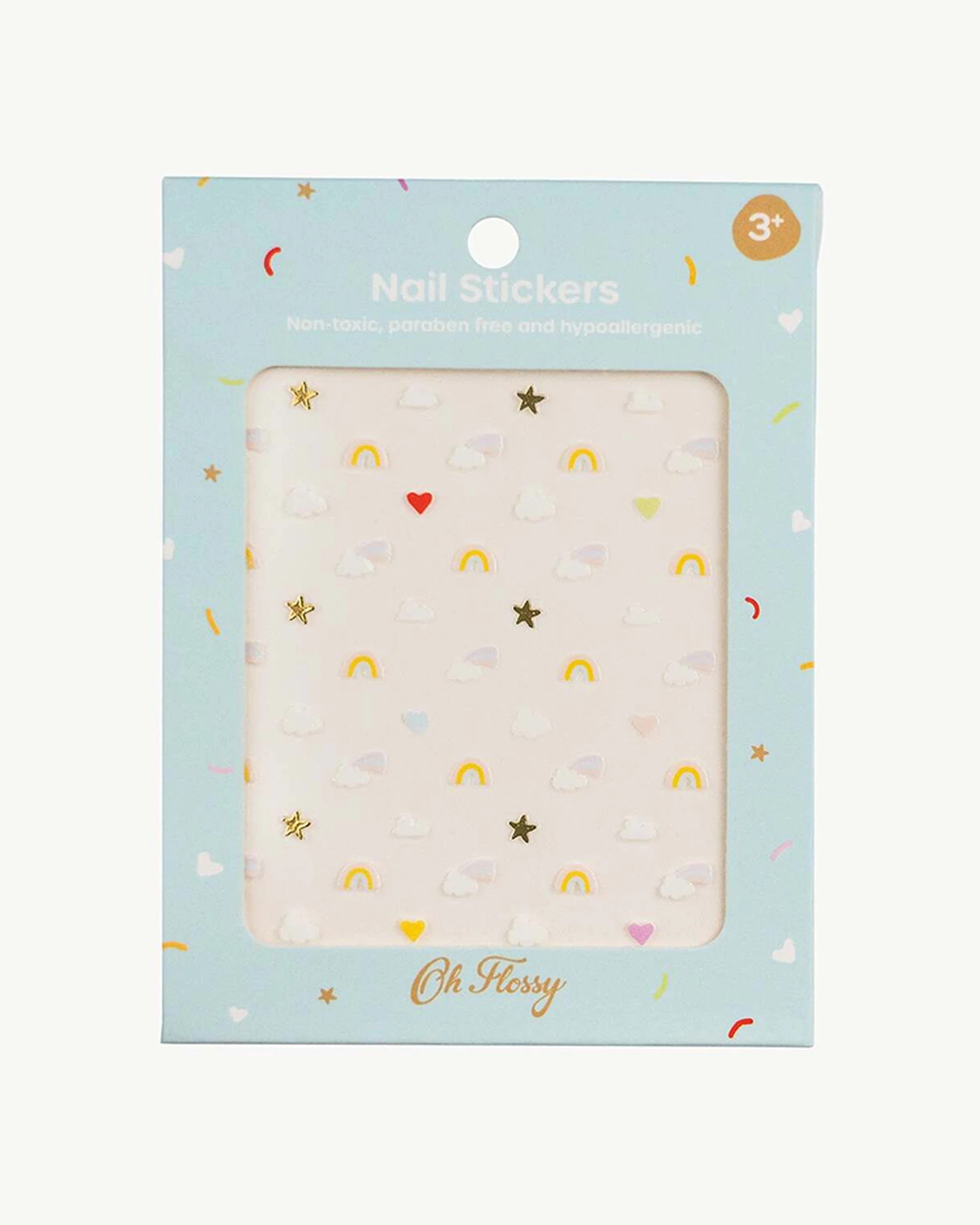 2 OH FLOSSY 3PK Cosmetic Nail Stickers Sky Theme Kids Nail Art Set - Multi, 2 of 5