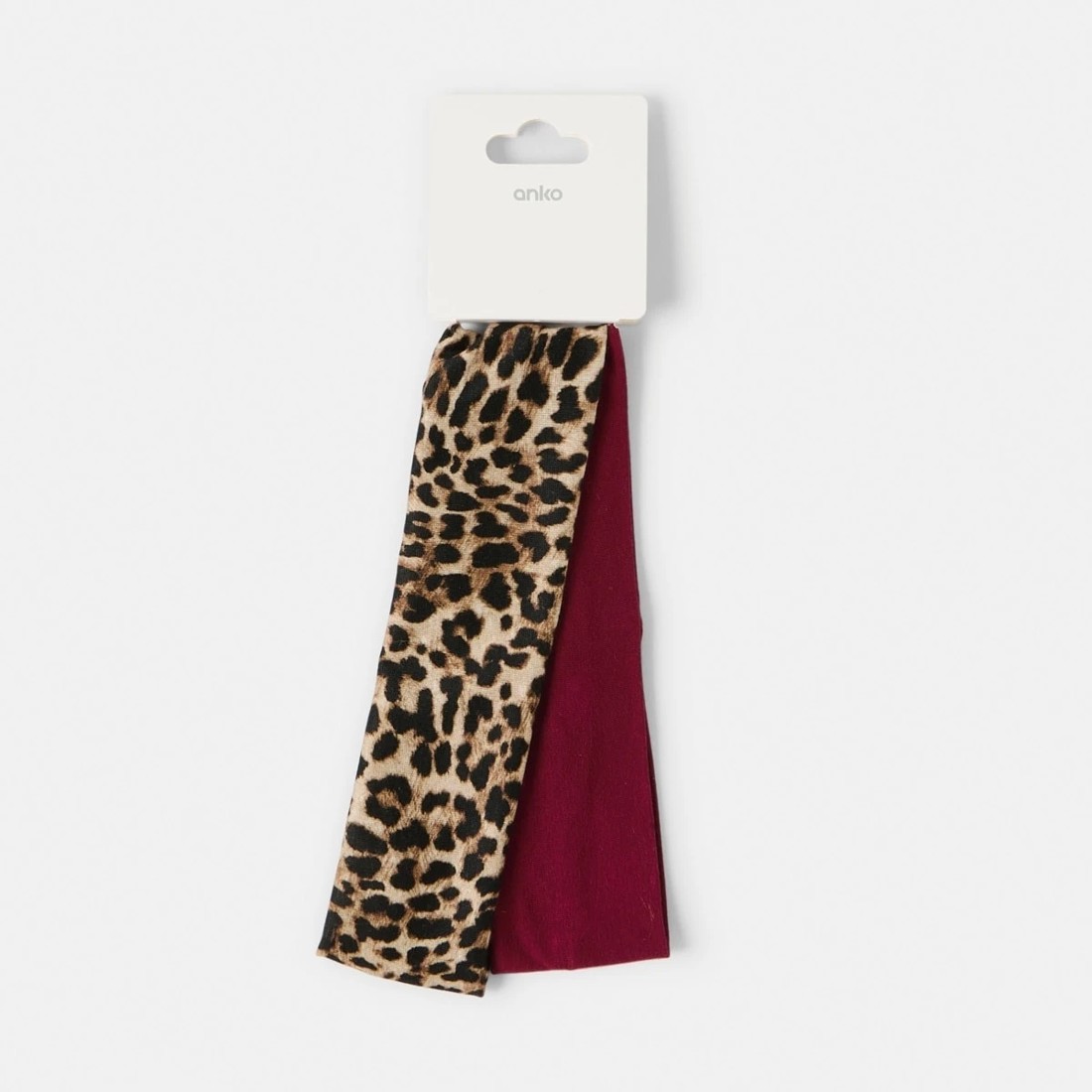 5 2 Pack Stretch Headband - Leopard Print, 5 of 5
