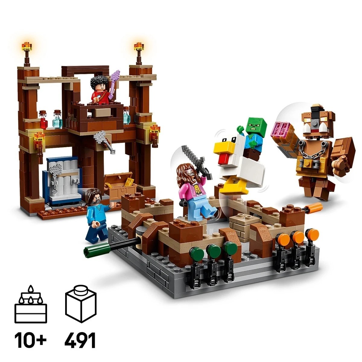 8 LEGO Minecraft Woodland Mansion Fighting Ring 21272, 8 of 9