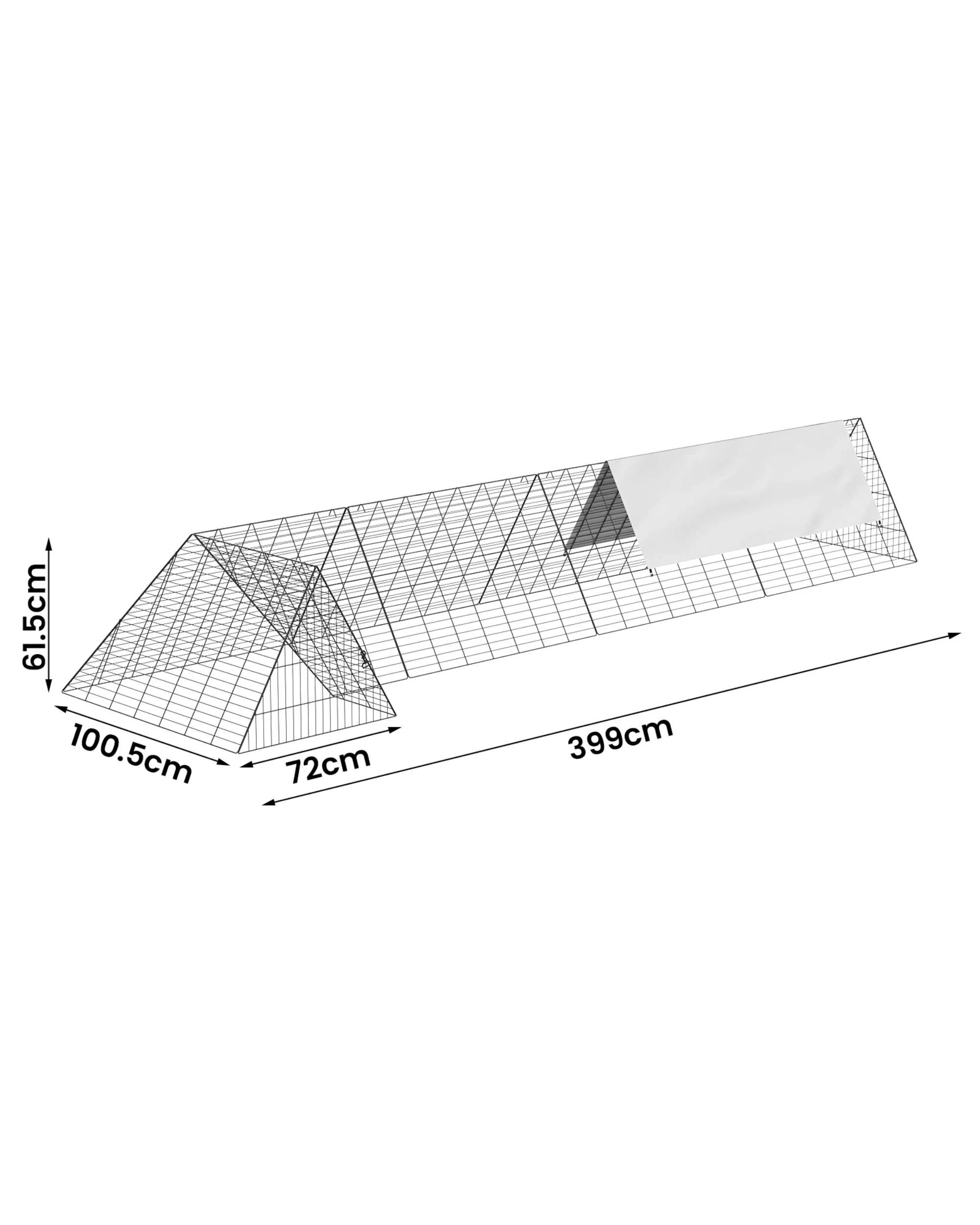 8 Advwin Chicken Tunnels for Yard Chicken Coop Run Pen, 8 of 8