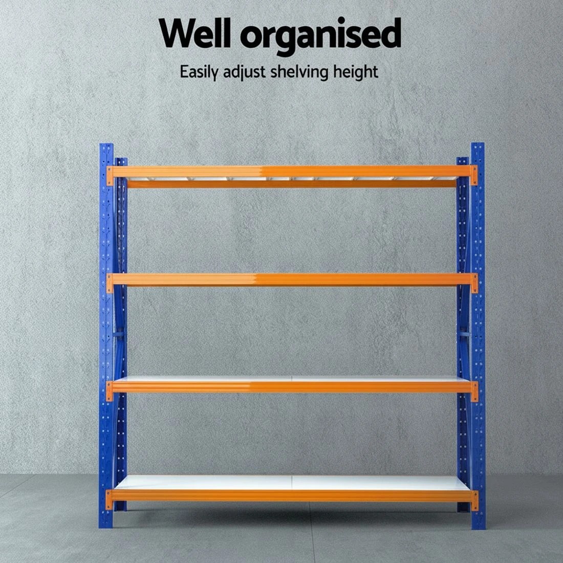 3 Giantz 2Mx2M Garage Shelving Warehouse Rack Pallet Racking Storage Shelf - Multi, 3 of 4