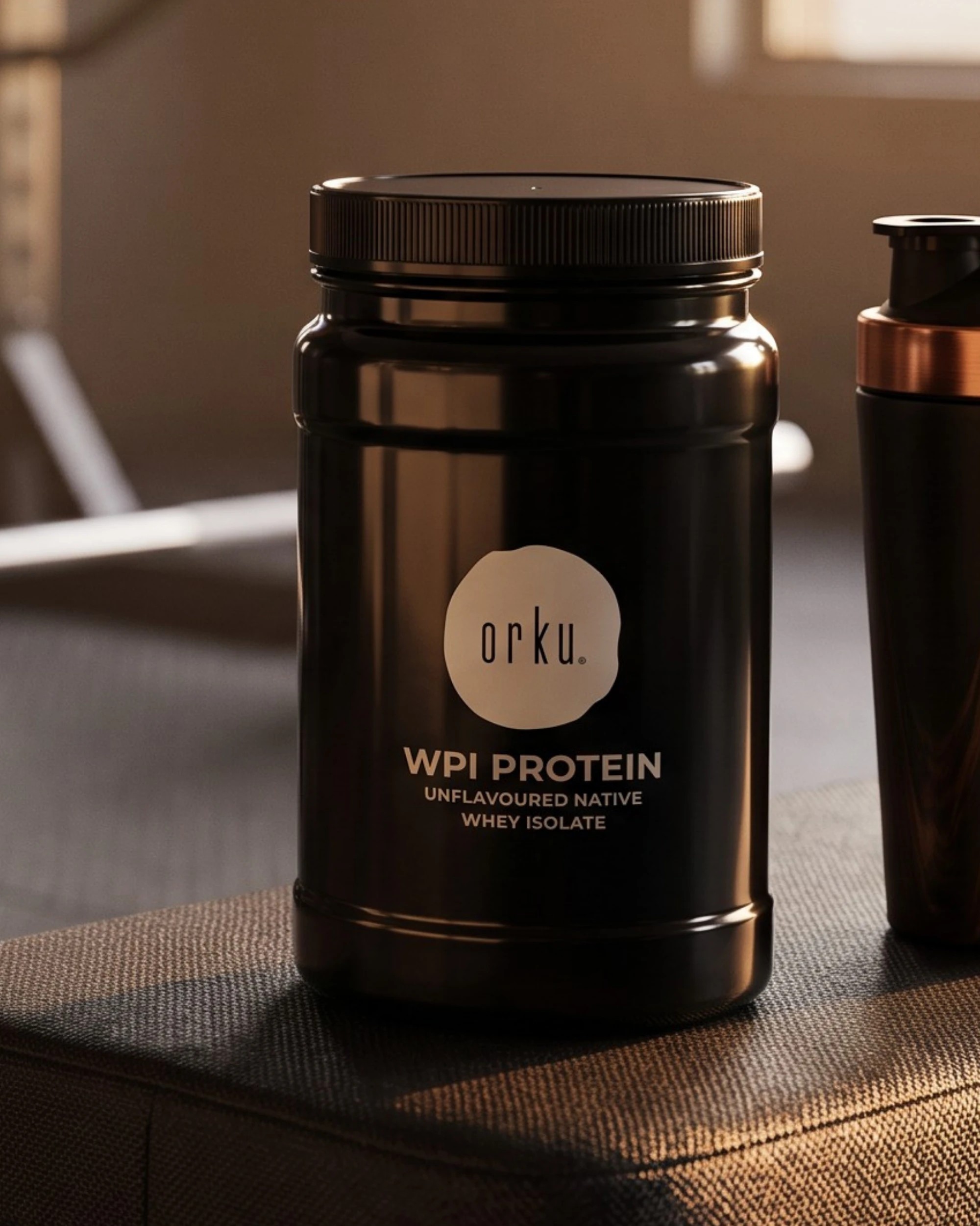 3 Orku 1Kg Whey Protein Isolate Powder WPI 90% Unflavoured Native Jar, 3 of 4