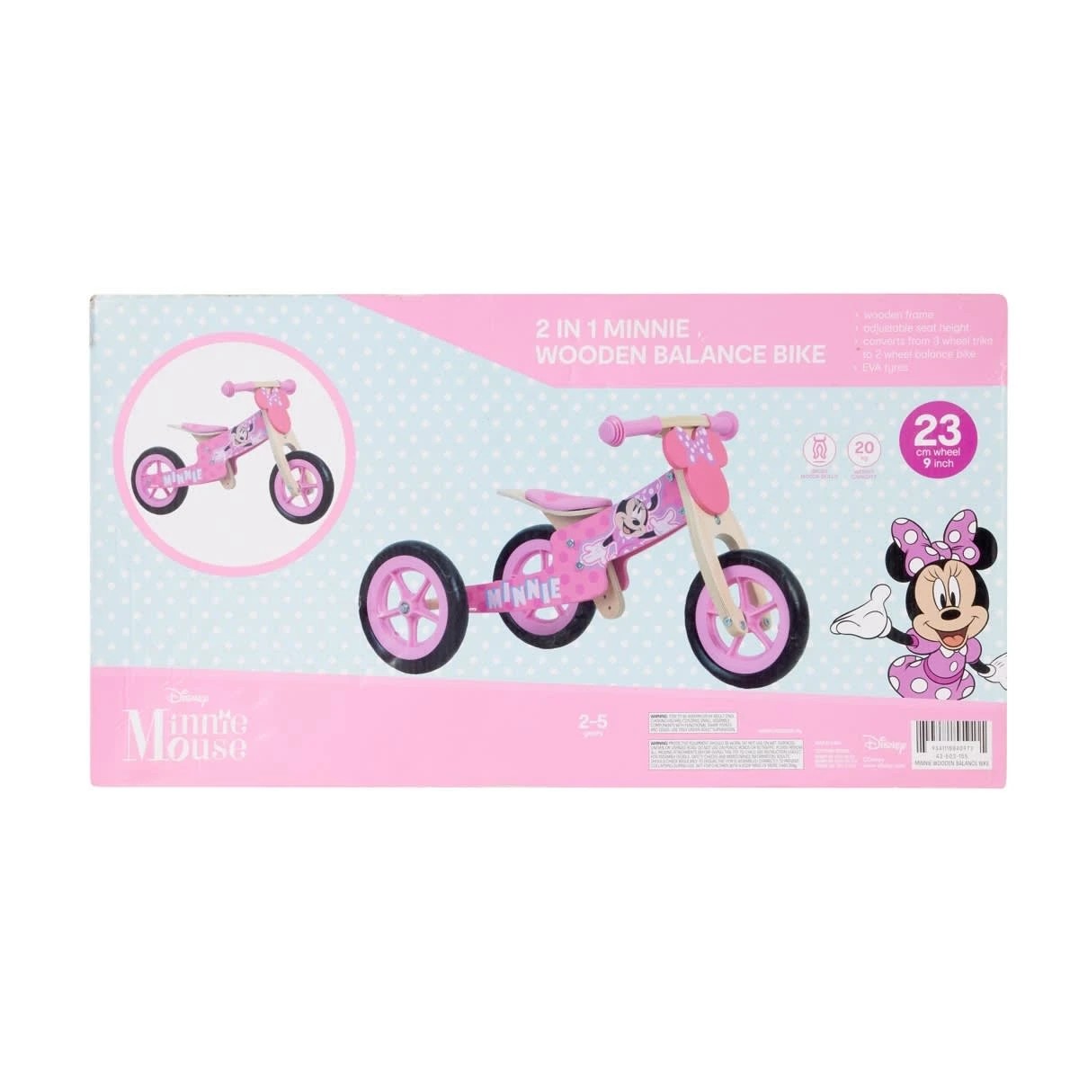9 2-in-1 Minnie Wooden Balance Bike, 9 of 9