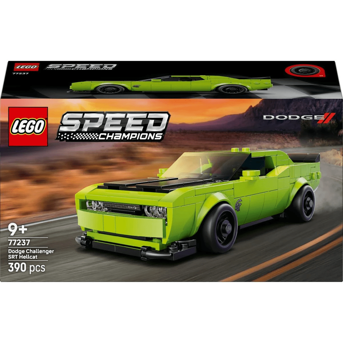 1 LEGO Speed Champions Dodge Challenger SRT Hellcat Sports Car 77237, 1 of 10