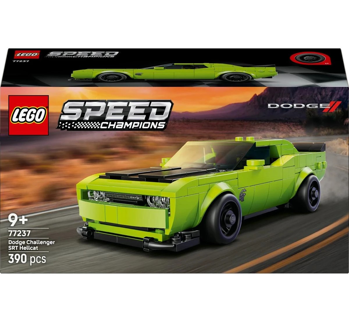 1 LEGO Speed Champions Dodge Challenger SRT Hellcat Sports Car 77237, 1 of 10
