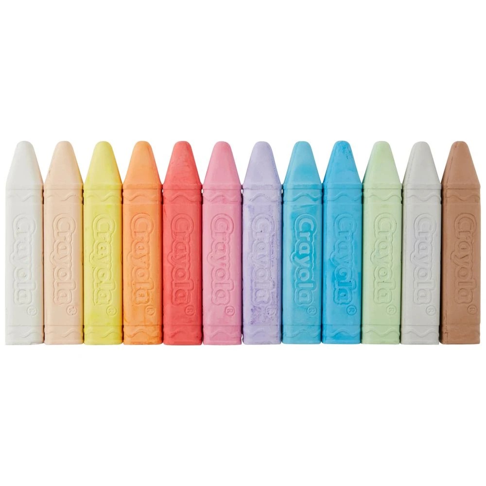 1 Crayola Washable Sidewalk Chalk 12 Pack, 1 of 2