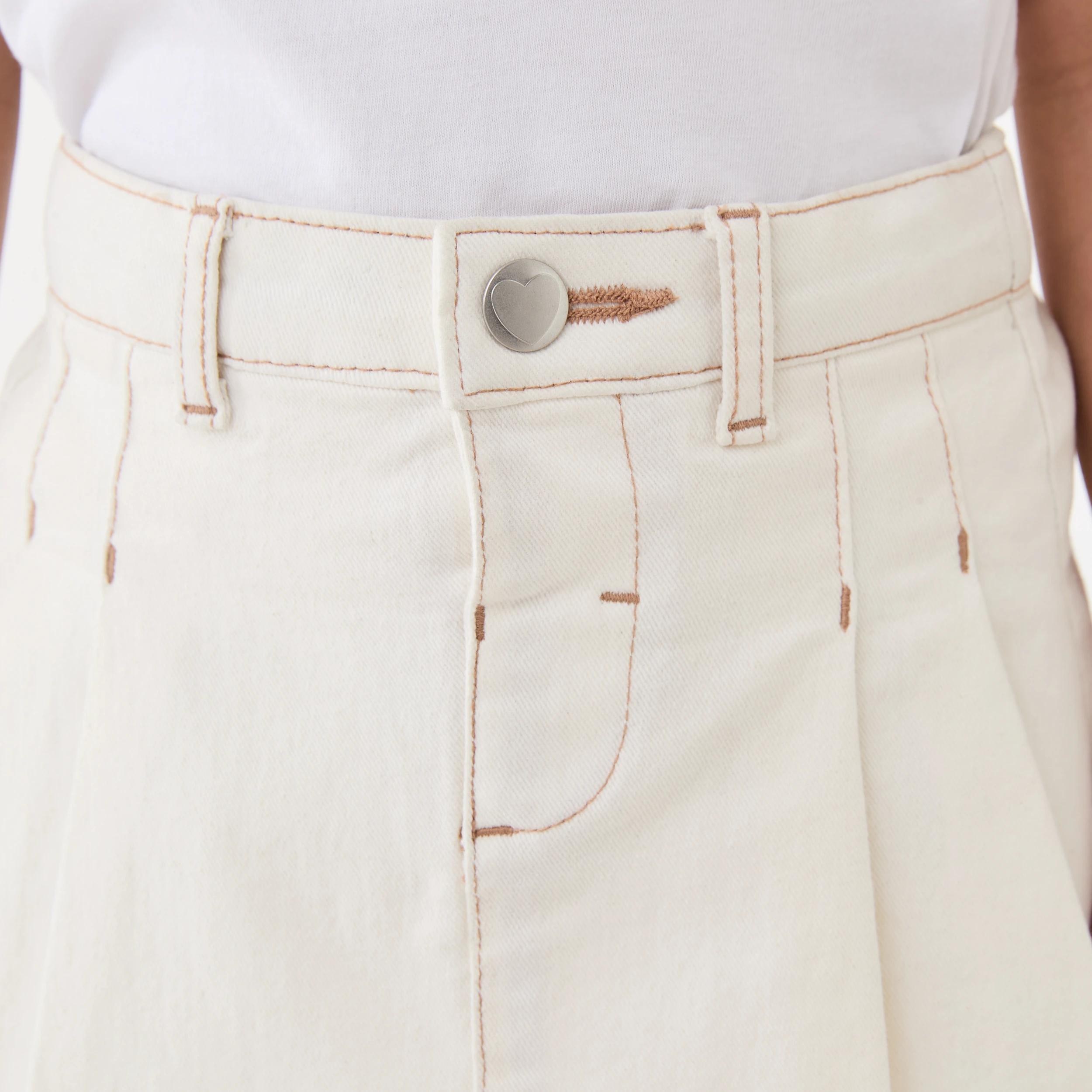 4 Denim Skort Ecru, 4 of 6
