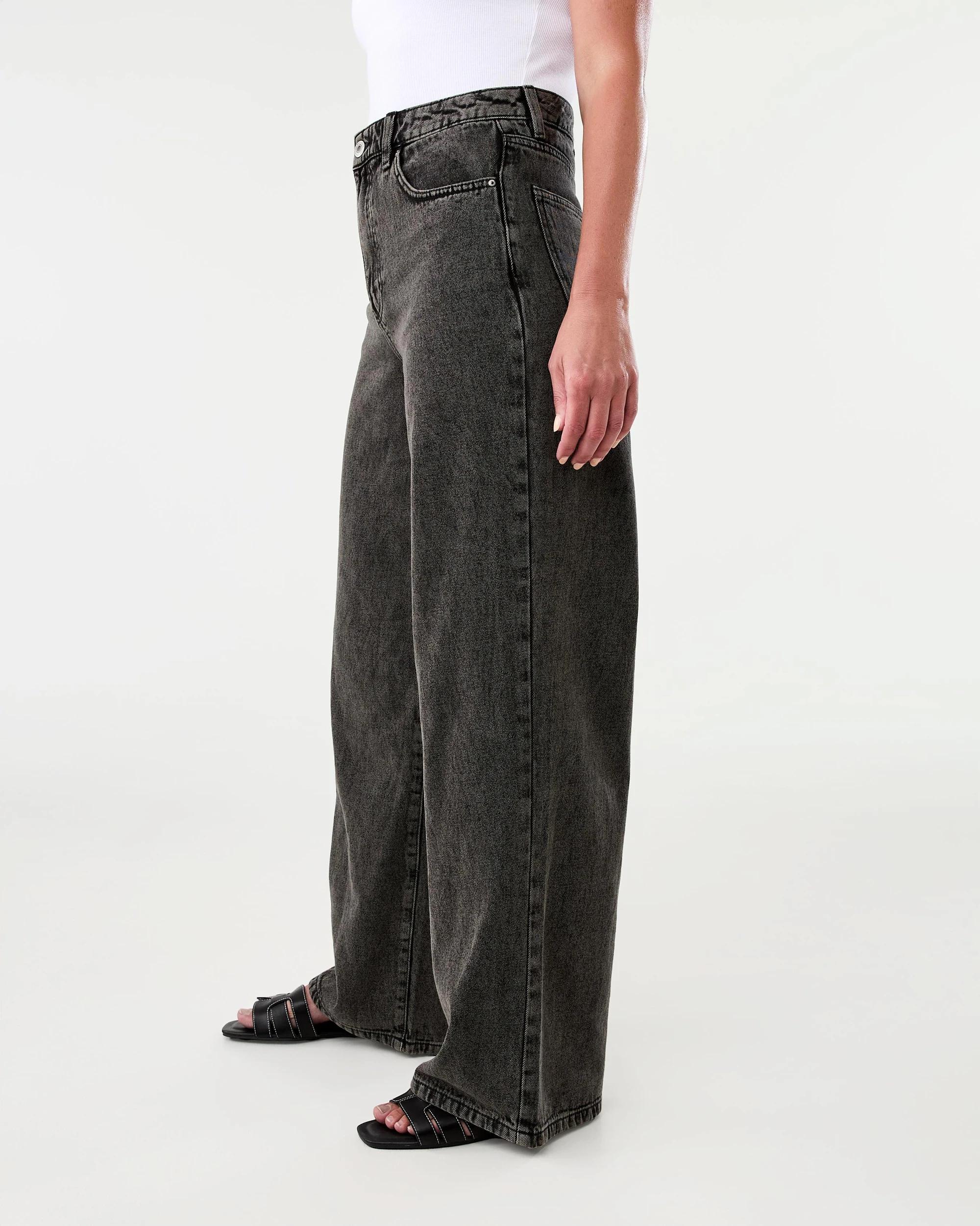2 Wide Leg Jeans Black Wash, 2 of 8