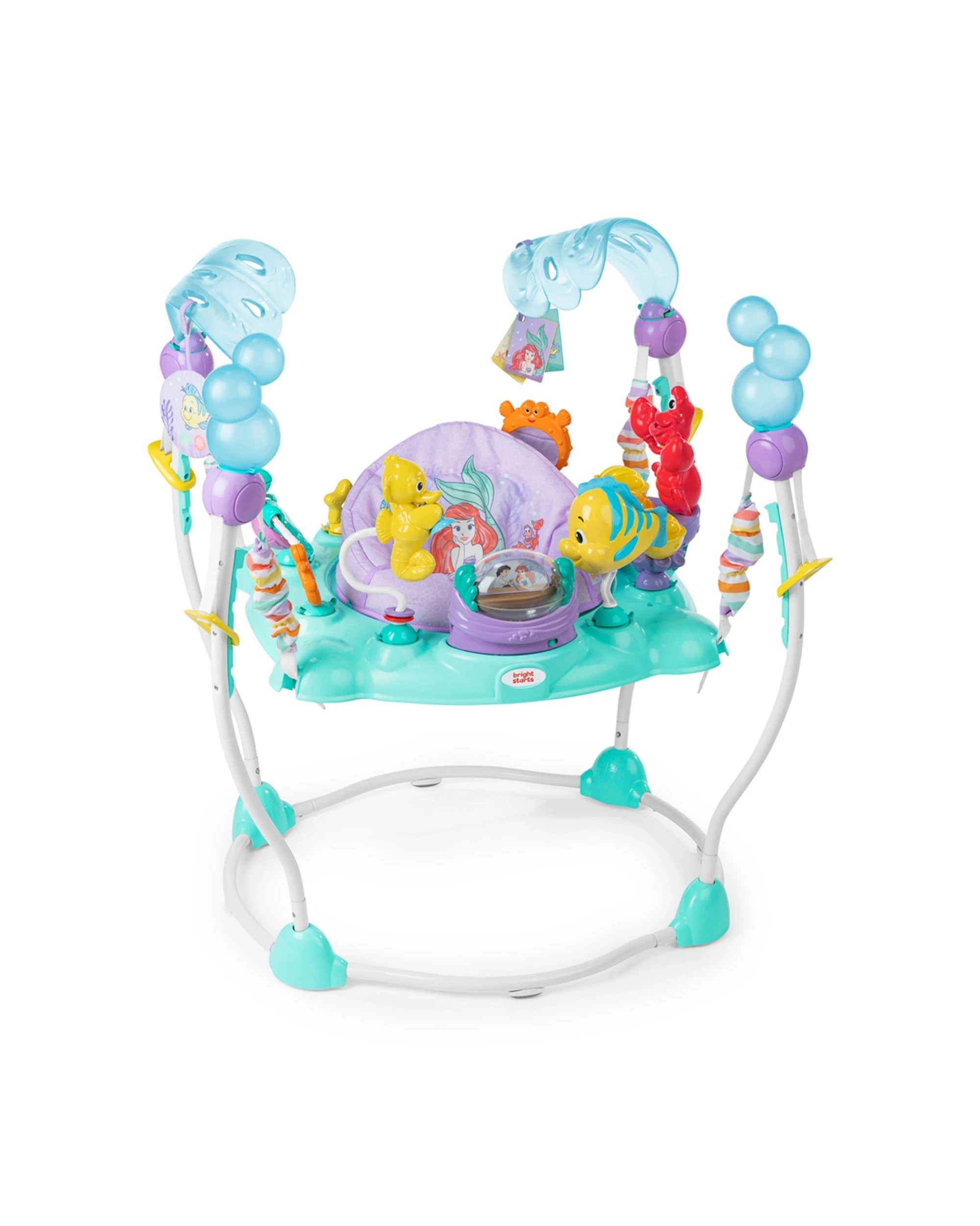 4 Bright Starts Disney The Little Mermaid Sea Of Activities Baby Jumper 6m Plus - Multi, 4 of 6
