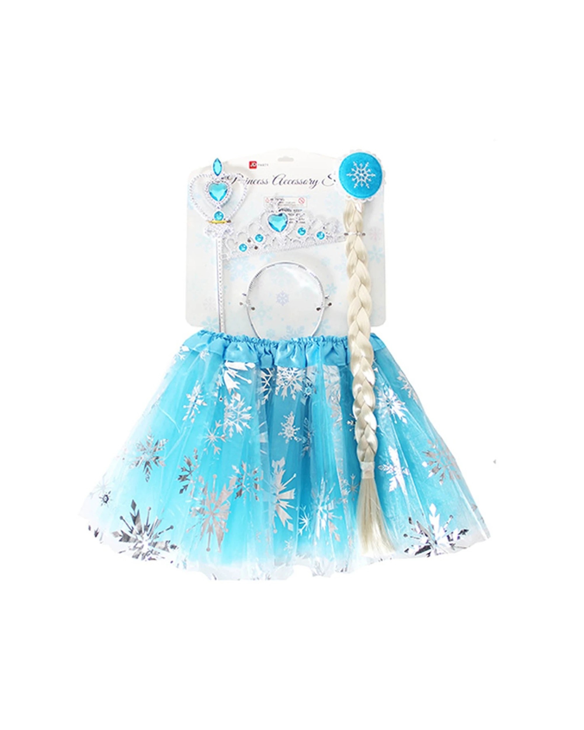1 JD Party Princess Accessory Kit Snowflake Kids Dress Up Costume - One Size - Blue, 1 of 1
