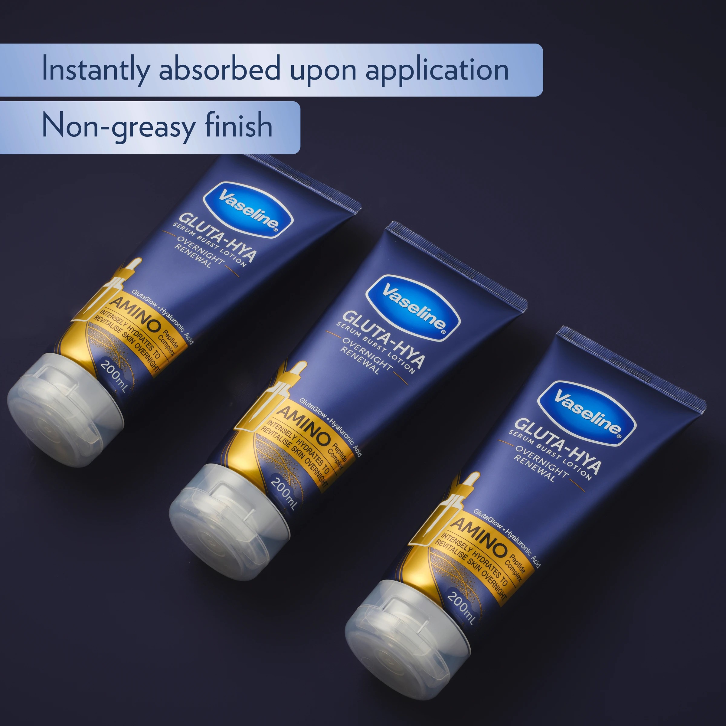 8 Vaseline Gluta-Hya Serum Burst Overnight Renewal Body Lotion 200ml, 8 of 8