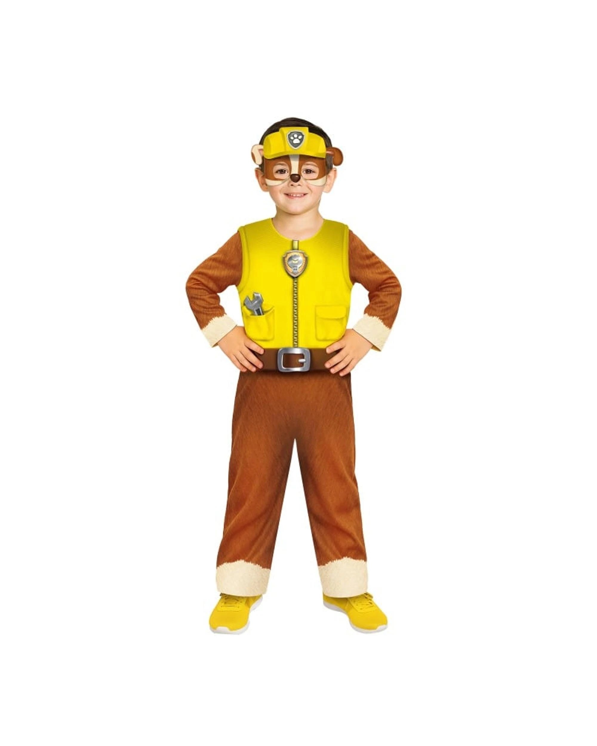 1 Paw Patrol Rubble Boy Costume Size 4-6 Years, 1 of 2