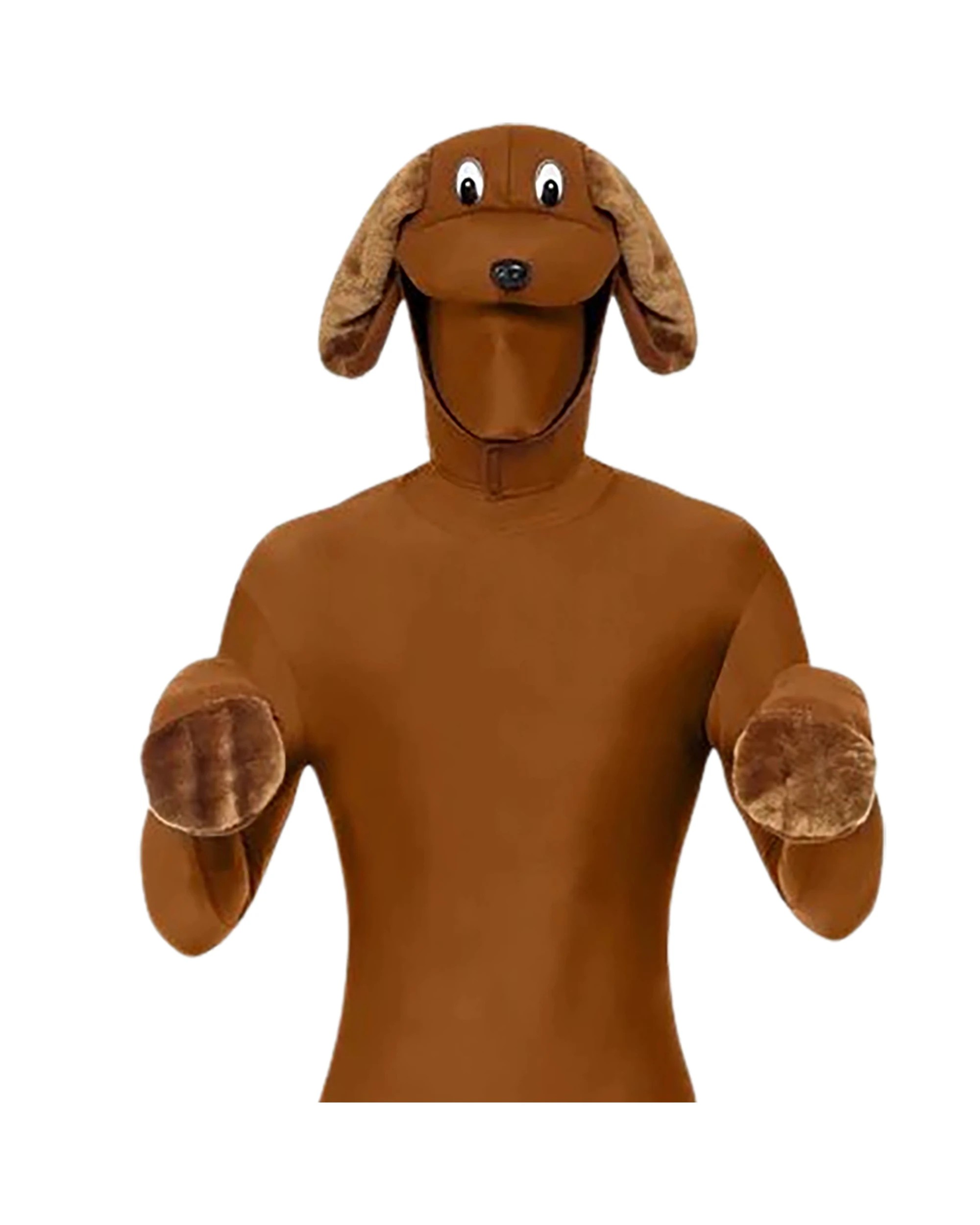 2 Smiffys Doggy Hood and Gloves Costume Kit - One Size - Brown, 2 of 3