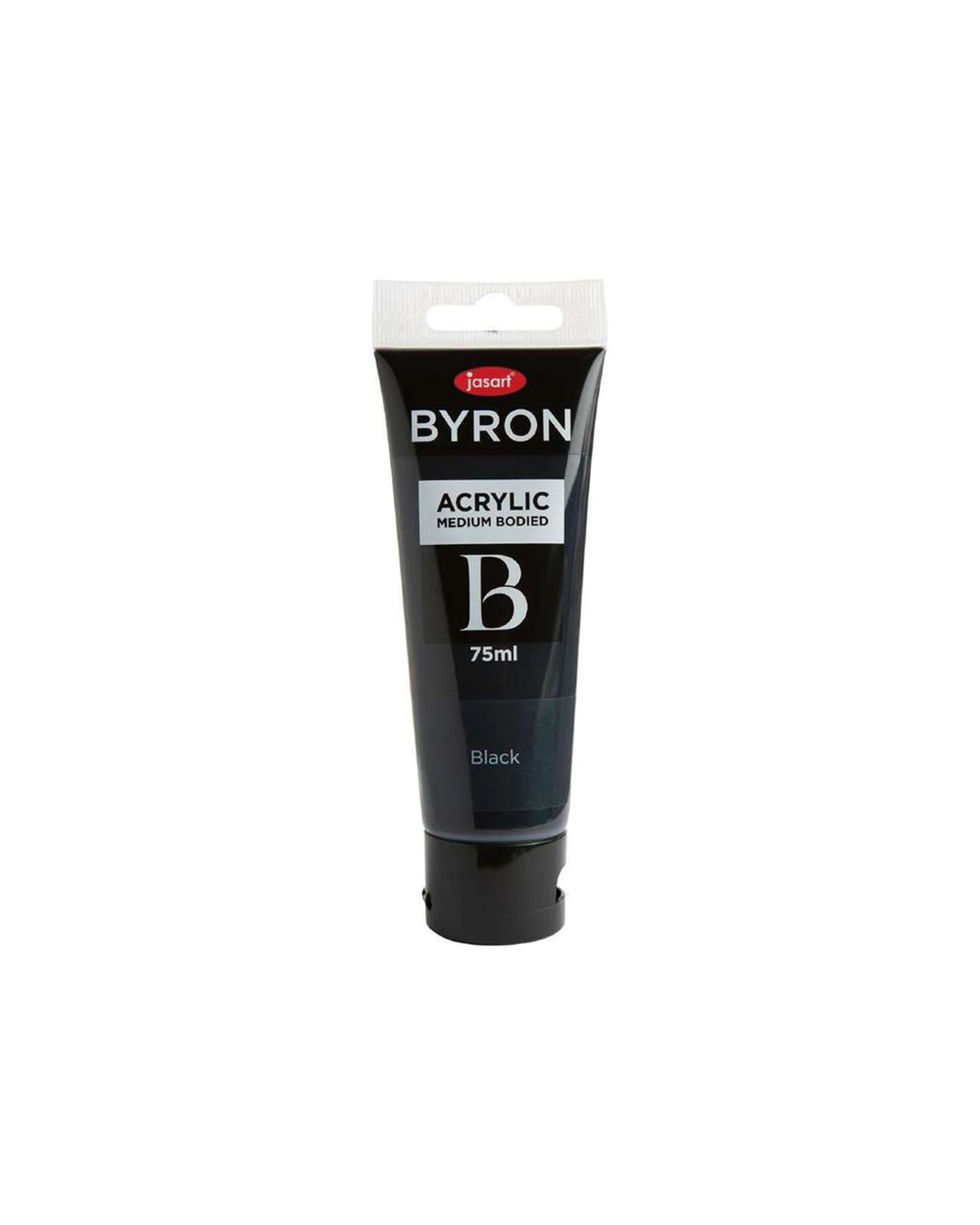 2 Jasart 10PK Byron Acrylic Paint Tube Art Craft Medium Bodied Non Toxic 75ml - Black, 2 of 2