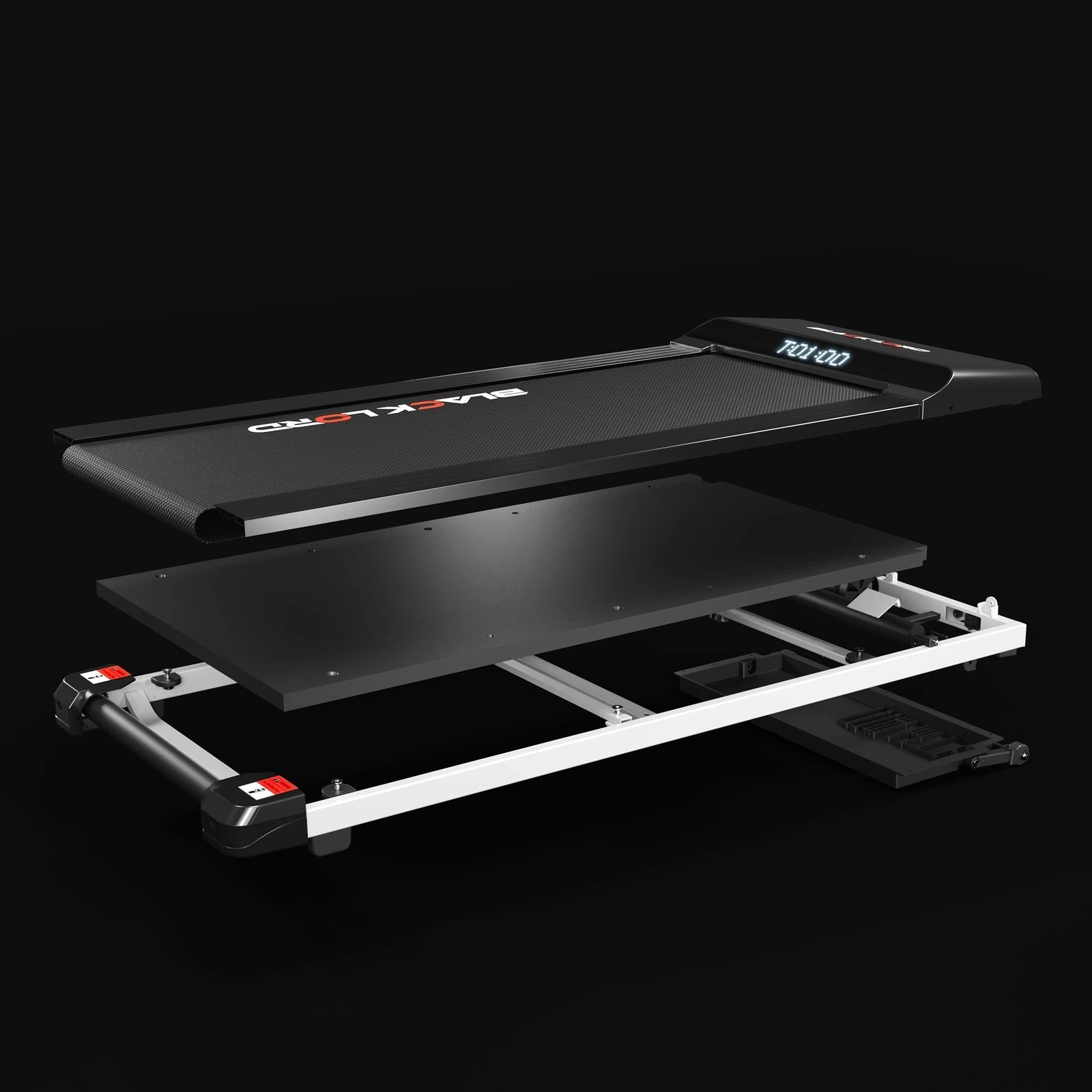 5 Black Lord Treadmill Electric Walking Pad Steel Frame Under Desk Gym 410mm - Black, 5 of 10