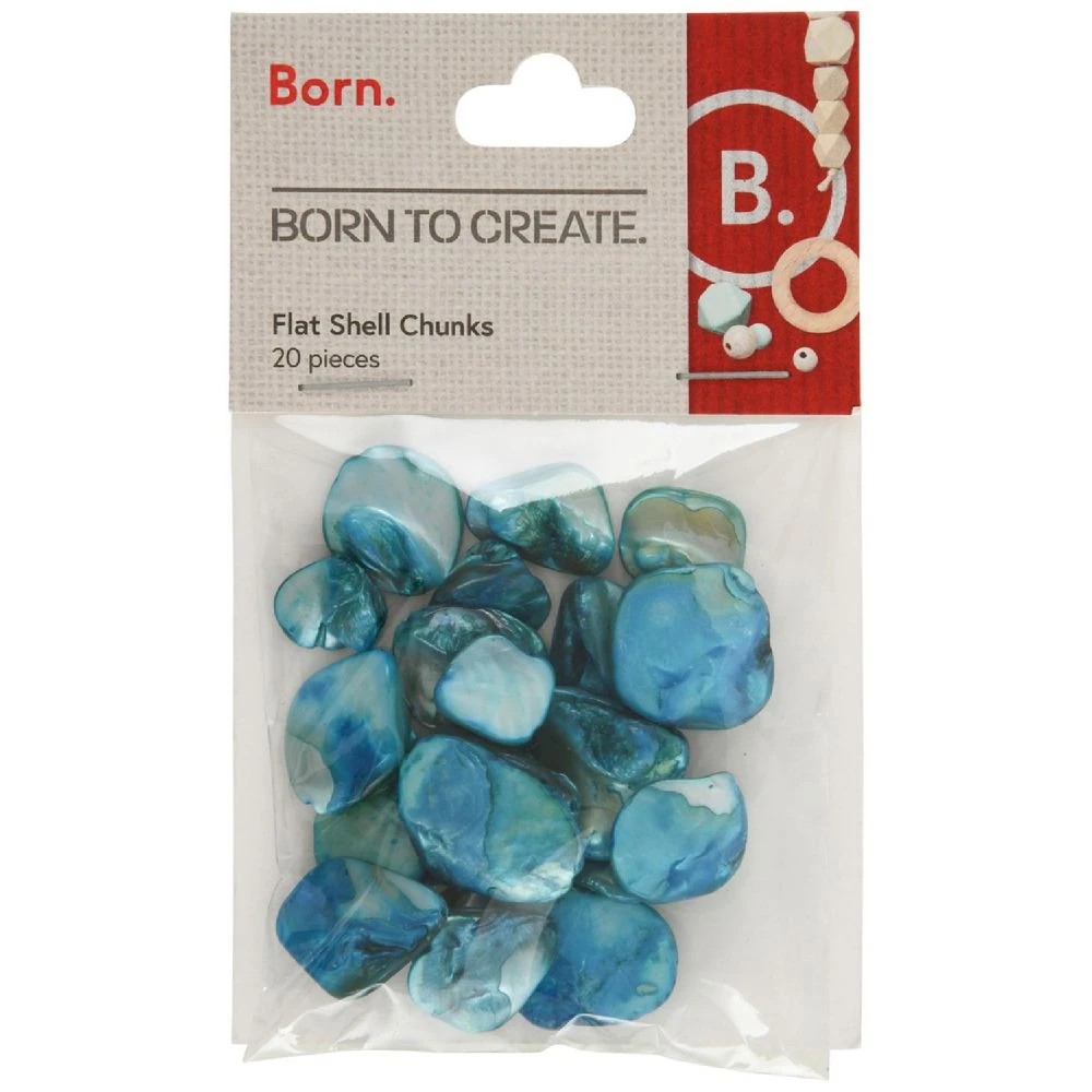1 Born Shell Chunk Turquoise 20 Piece, 1 of 2