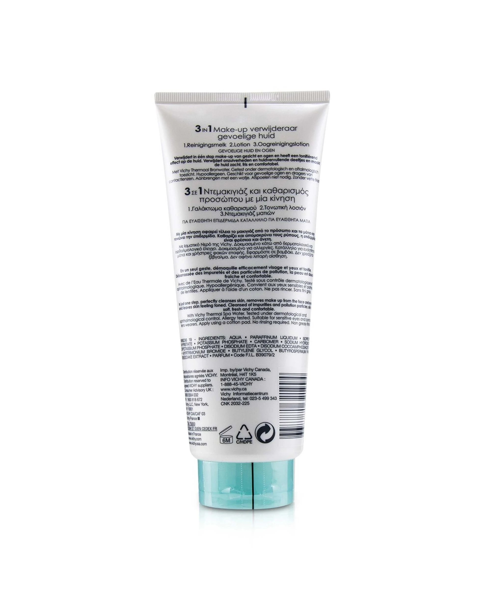 4 Vichy Purete Thermale 3 In 1 One Step Cleanser (For Sensitive Skin)  200ml/6.76ml, 4 of 4