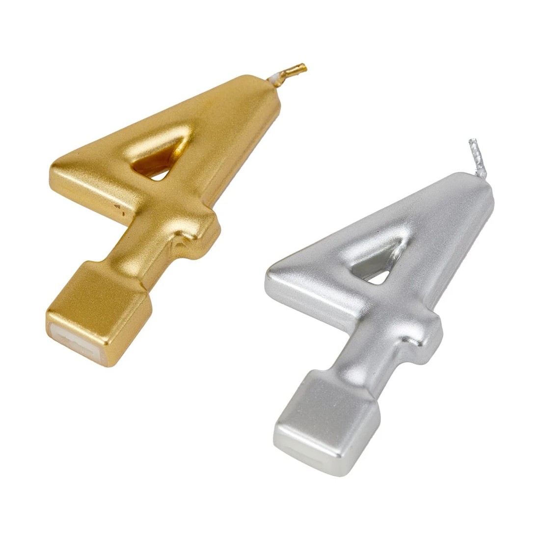 4 Metallic Candle Number 4 - Assorted, 4 of 6