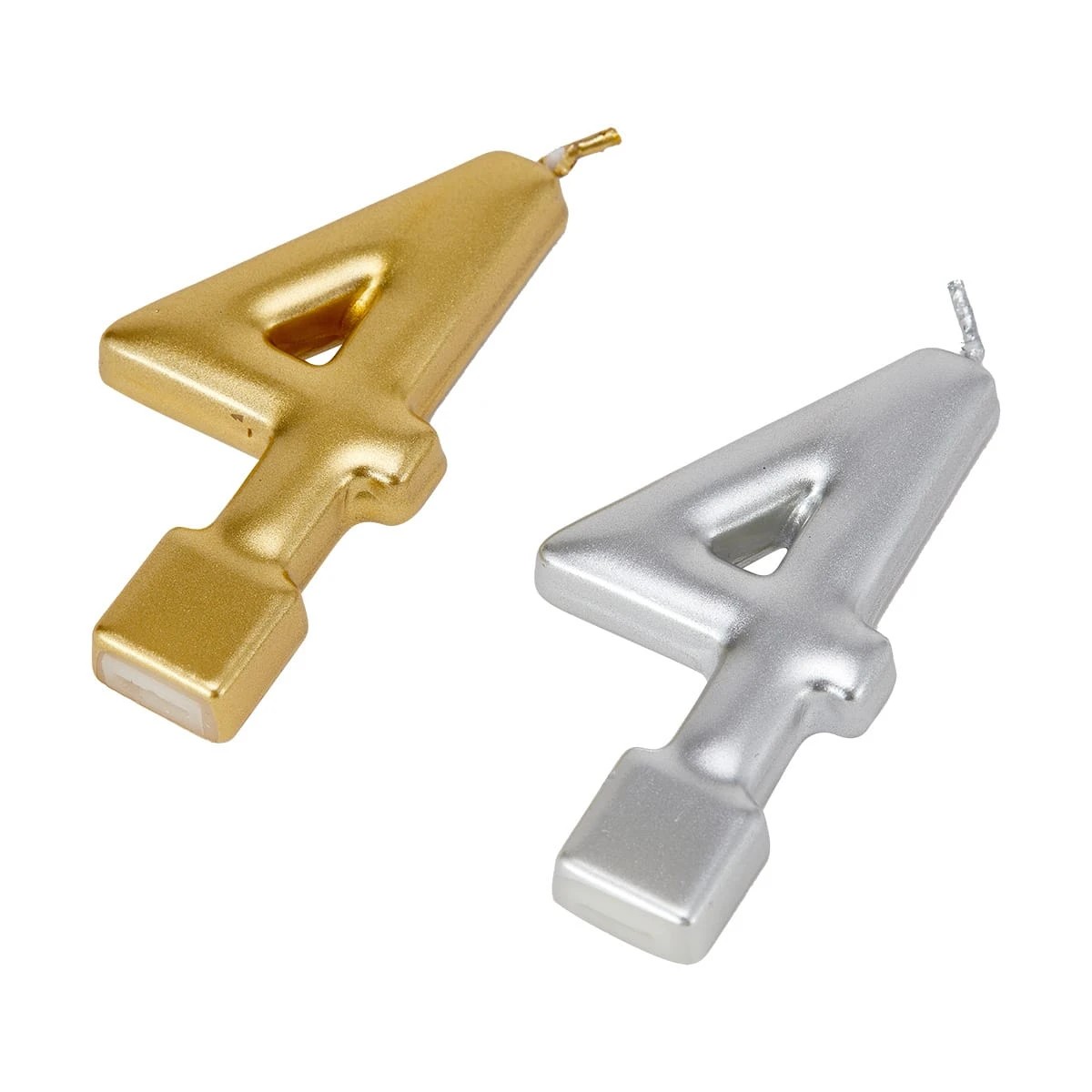 4 Metallic Candle Number 4 - Assorted, 4 of 6