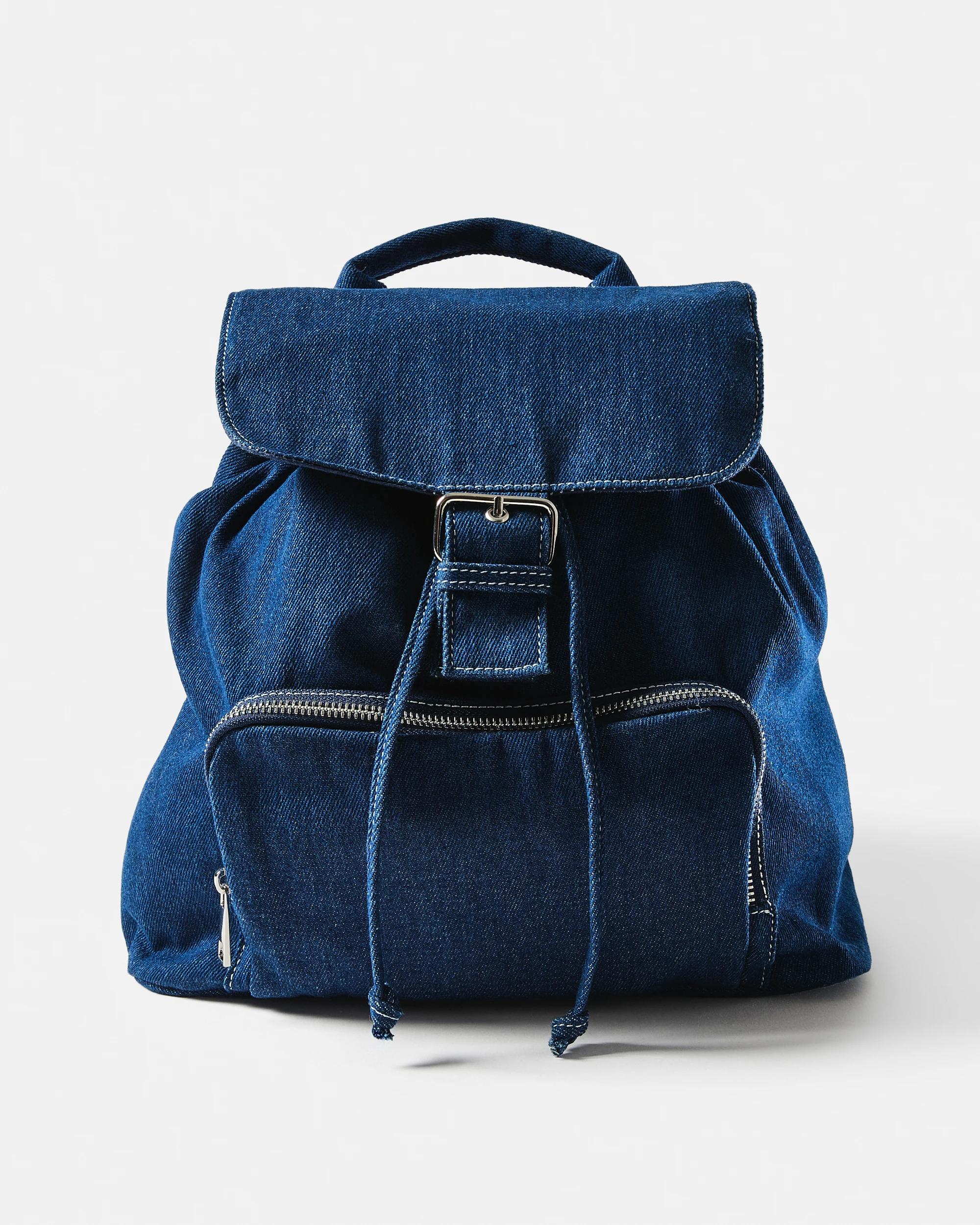 1 Casual Pocket Backpack Mid Denim, 1 of 5