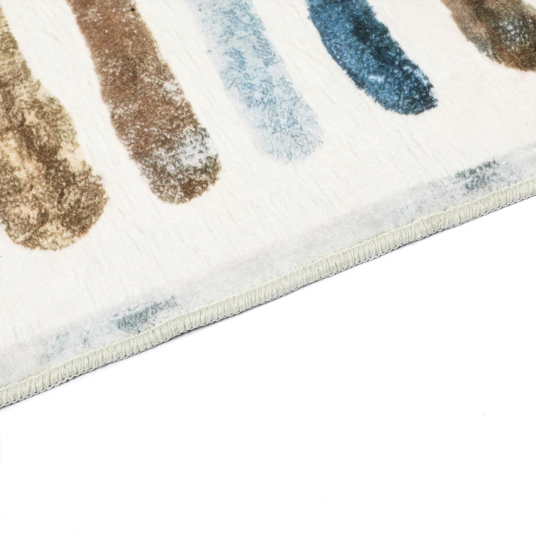 5 Marlow Machine Washable Floor Rug Strip Pattern, 5 of 8
