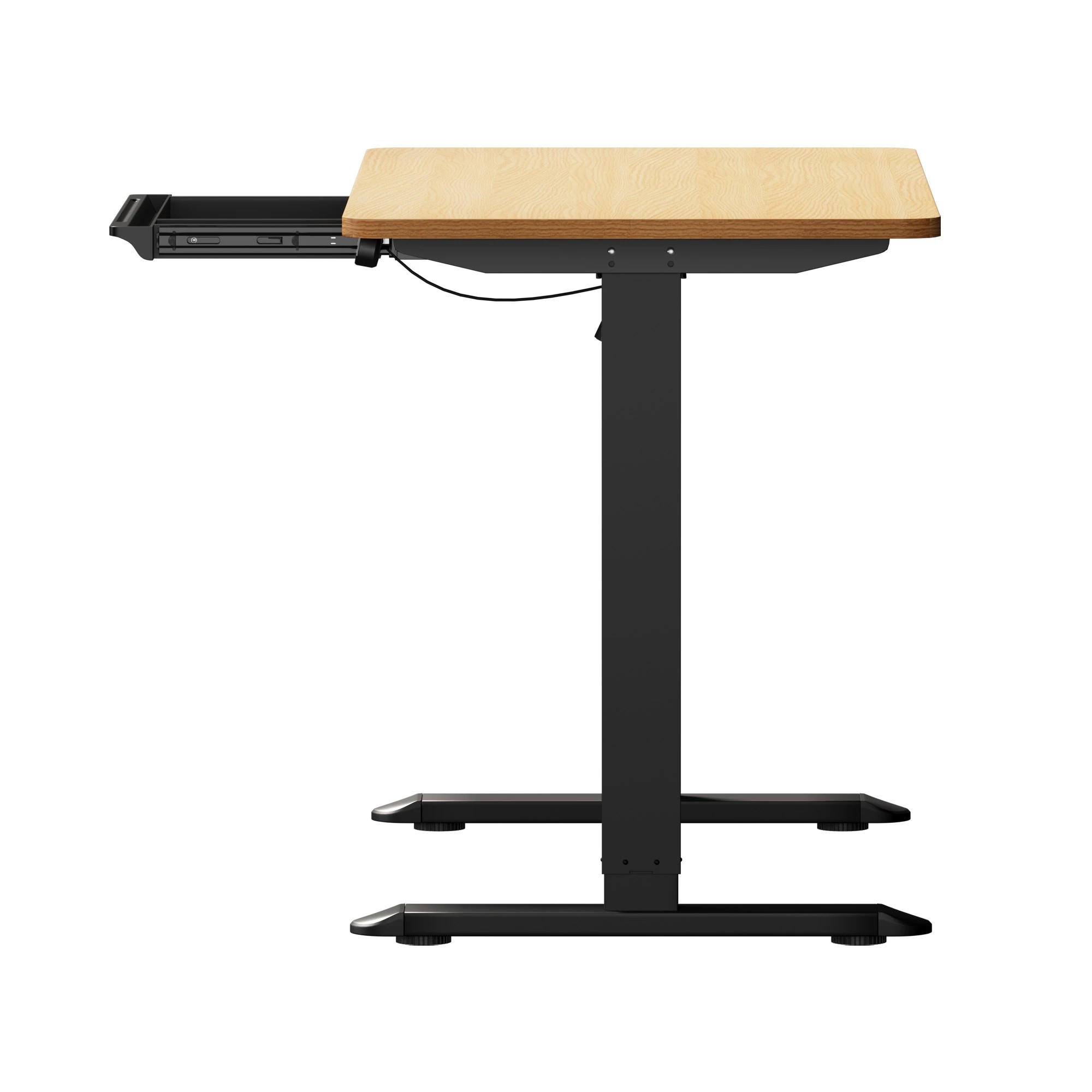 3 Oikiture 120cm Electric Standing Desk With Drawer Height Adjustable
 - Multi, 3 of 4
