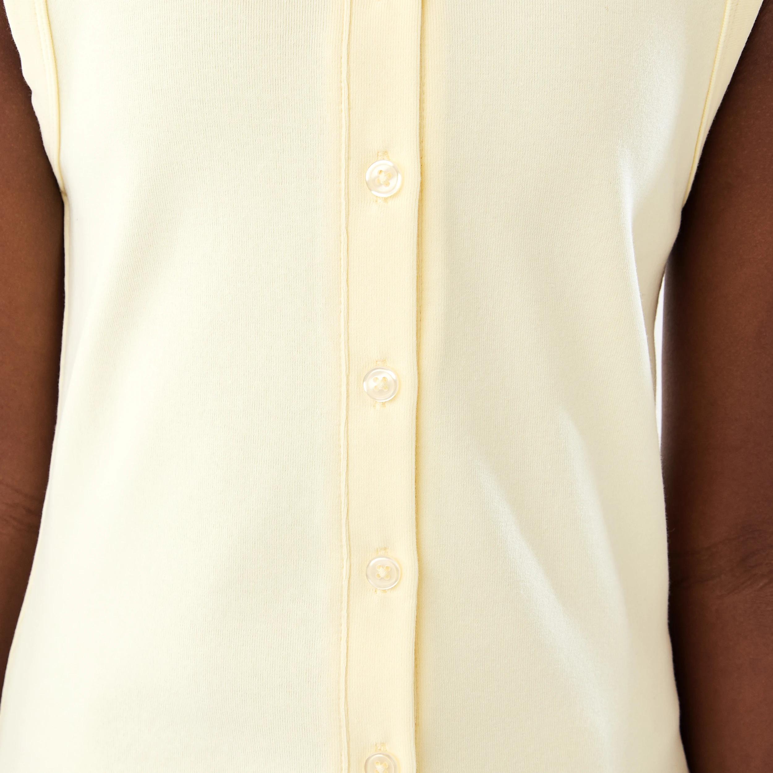 5 Button Through Rib Tank Sorbet Yel, 5 of 7