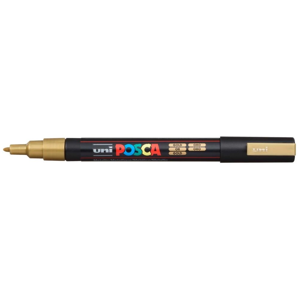 1 POSCA PC 3M Paint Marker Gold, 1 of 8