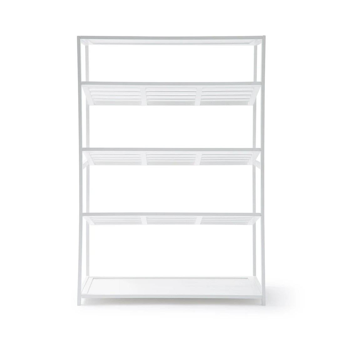 6 5 Tier White Bamboo Shoe Rack, 6 of 8