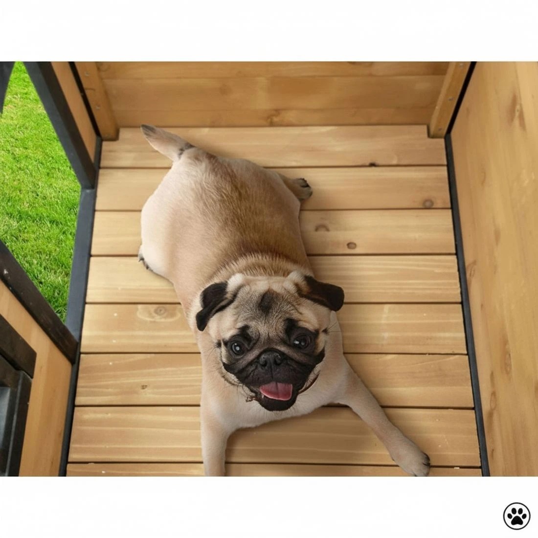 7 i.Pet Dog Kennel Extra Large Wooden Outdoor Indoor Puppy Pet House - Multi, 7 of 8