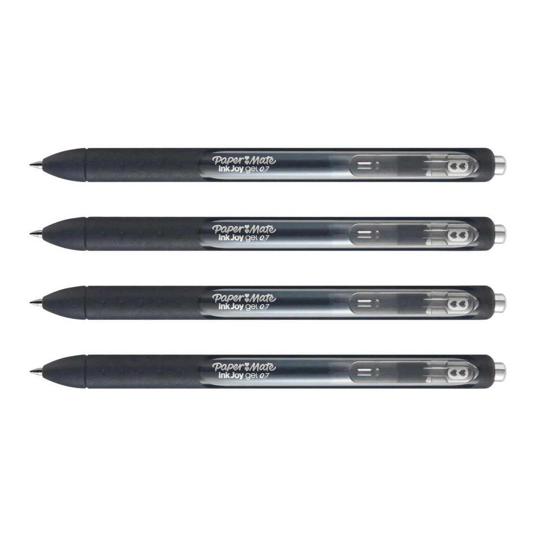 4 Paper Mate InkJoy Gel Pens 0.7mm Black 4 Pack, 4 of 8