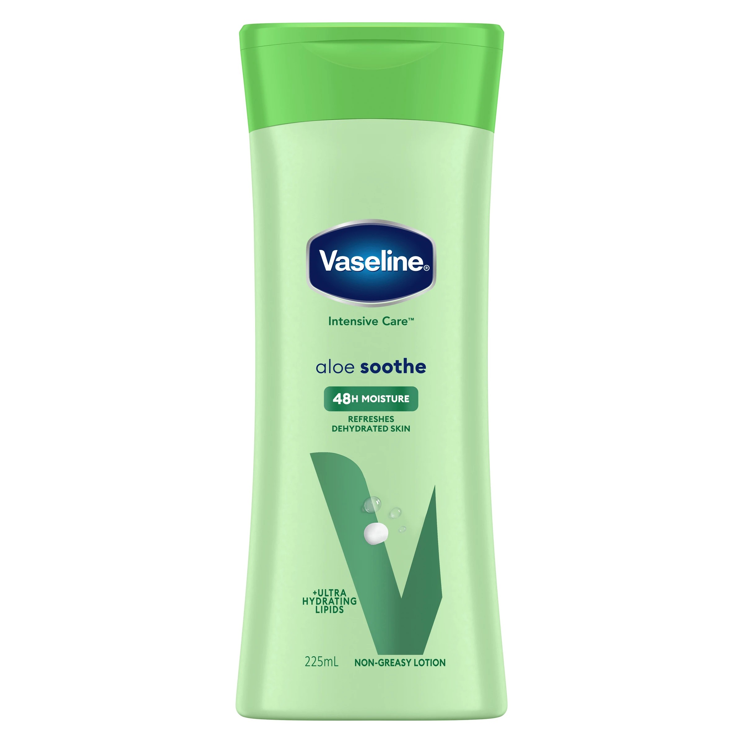 1 Vaseline Intensive Care Aloe Soothe 48H Moisture Body Lotion 225ml - Ultra Hydrating Lipids, 1 of 10