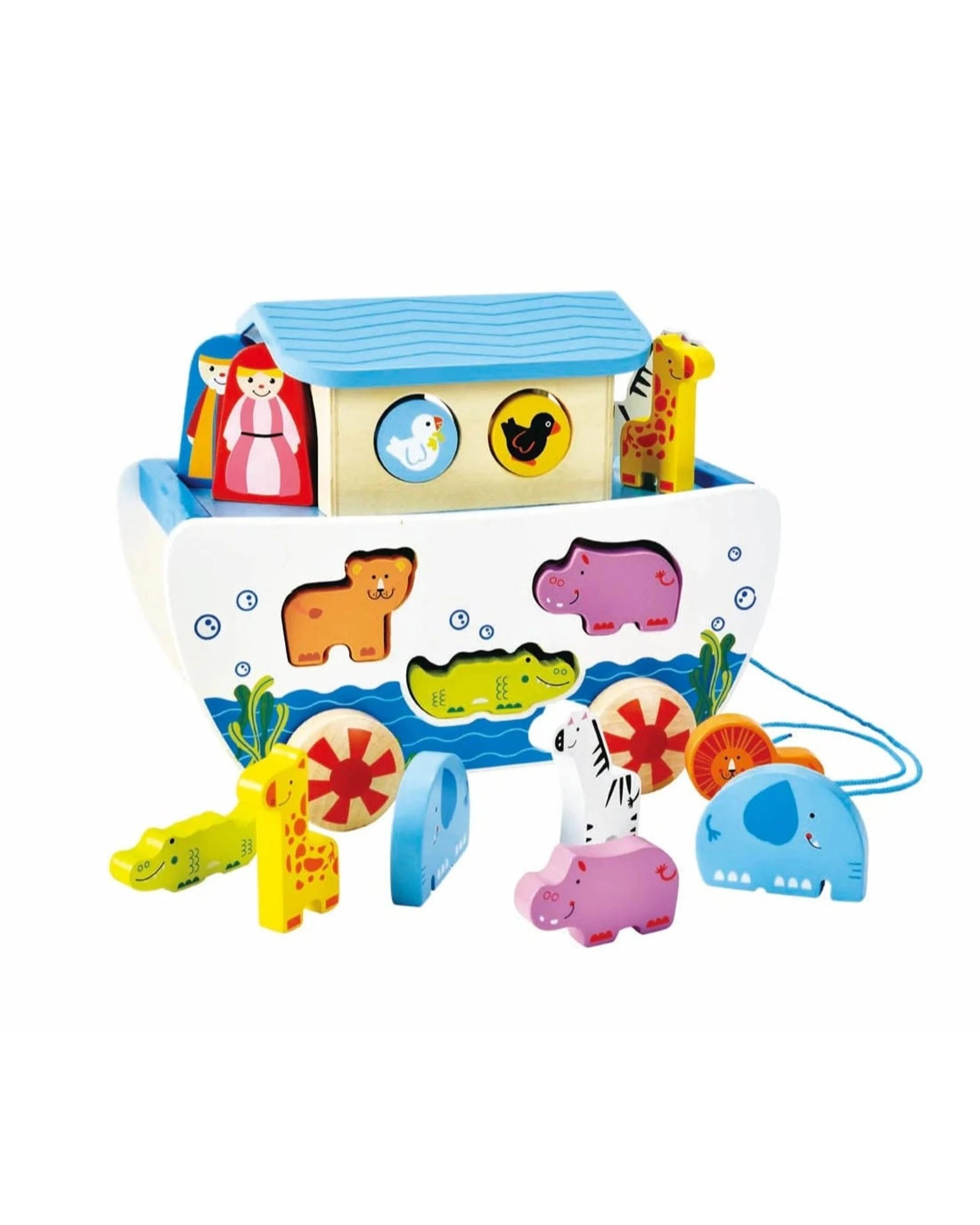 2 Hape Pull-Along Noah's Ark, 2 of 4