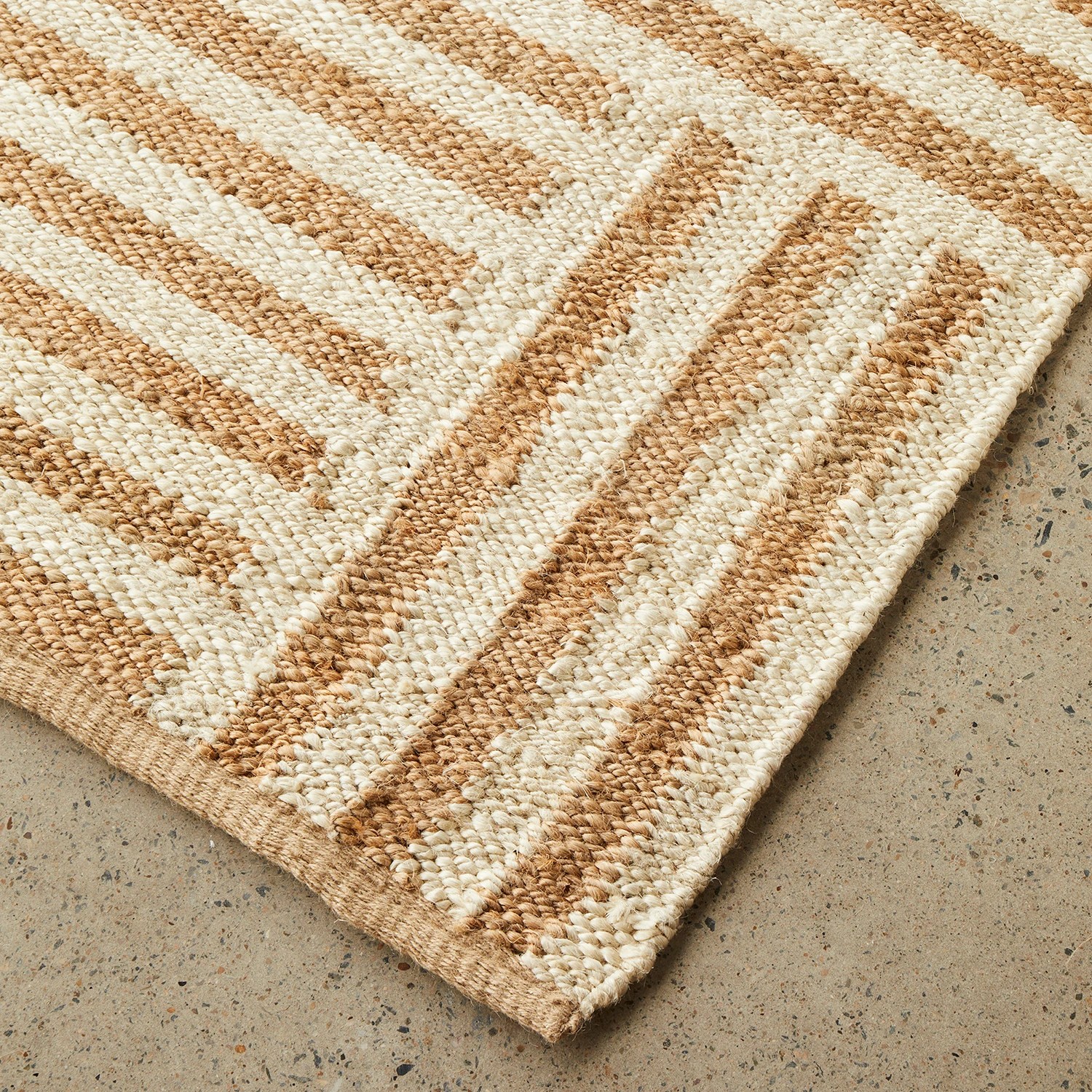 3 Common Ground Rugs Kalahari Arman 280x190cm - Large Hand Woven Jute Floor Rug - Beige, 3 of 8