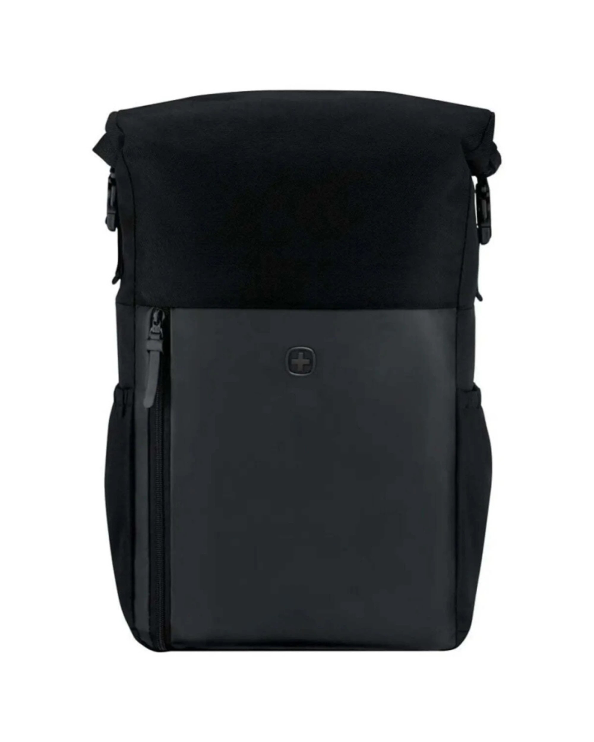 3 Wenger UrbanOne Roll-Top Laptop Recycled PET Polyester Backpack Fits 15.6in - Black, 3 of 7
