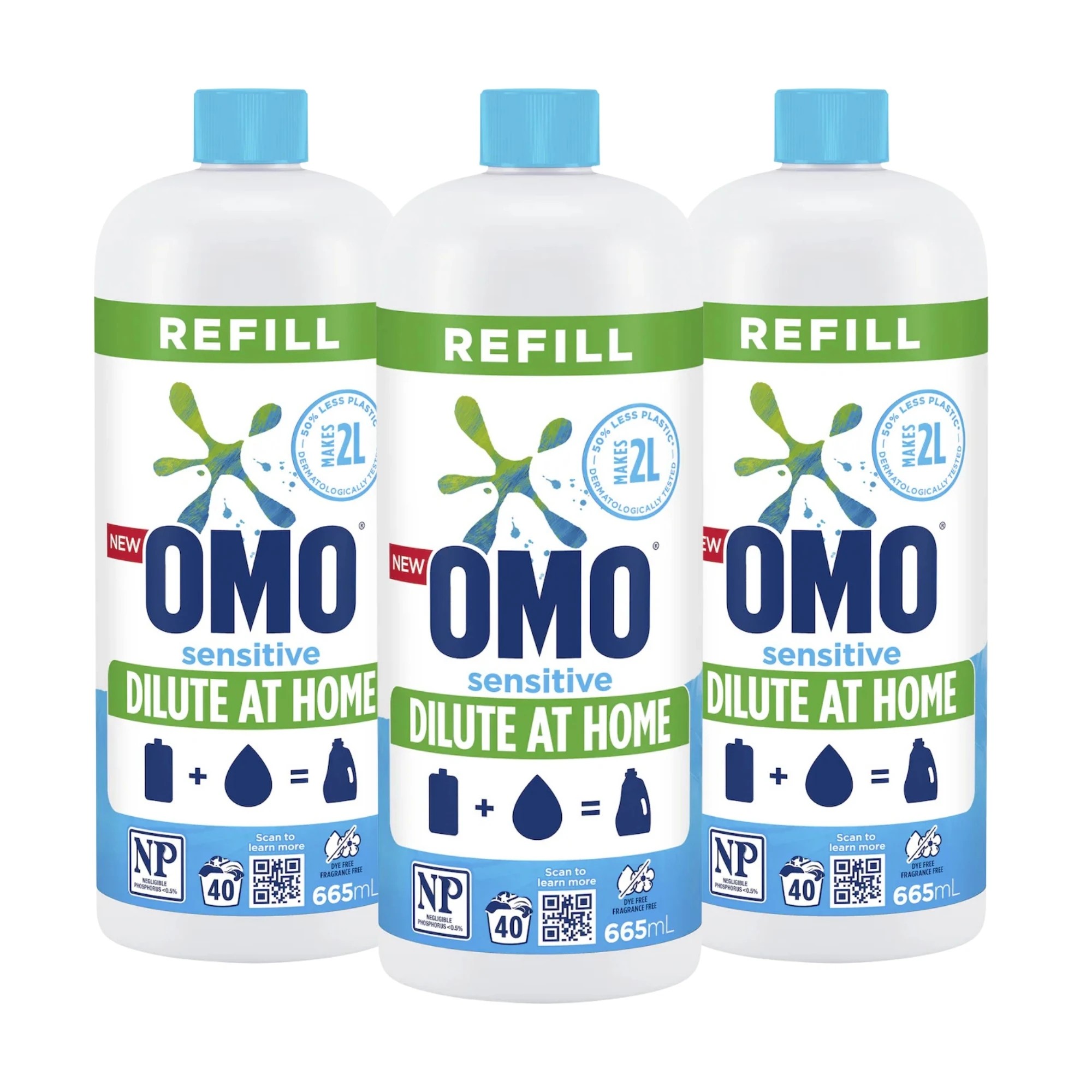 1 OMO Sensitive Laundry Liquid 2L x3, 1 of 7