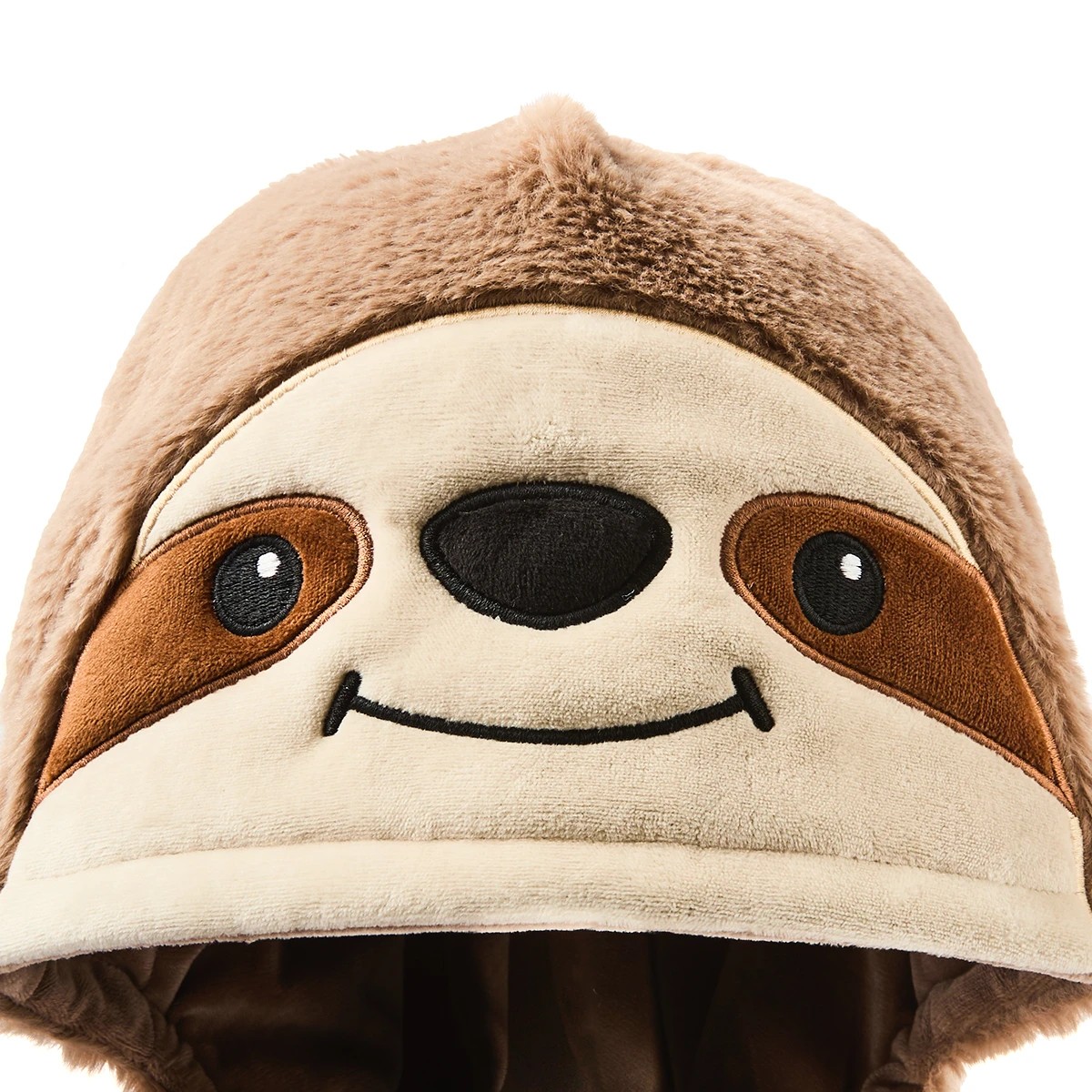 8 Plush Hood Pillow - Sloth, 8 of 10