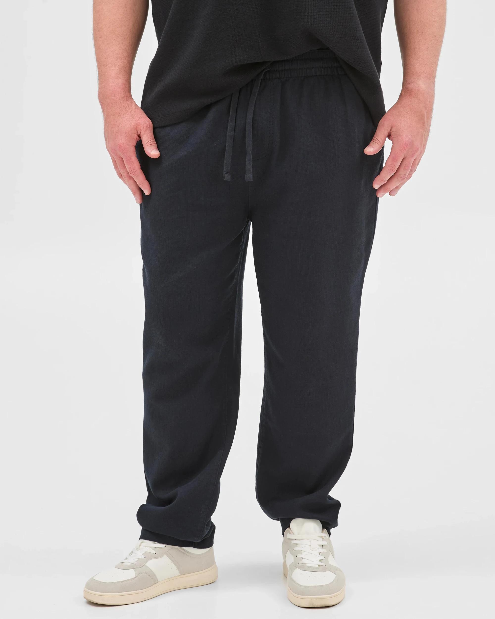 3 Target Plus Size Australian Cotton Textured Pants BLACK, 3 of 5