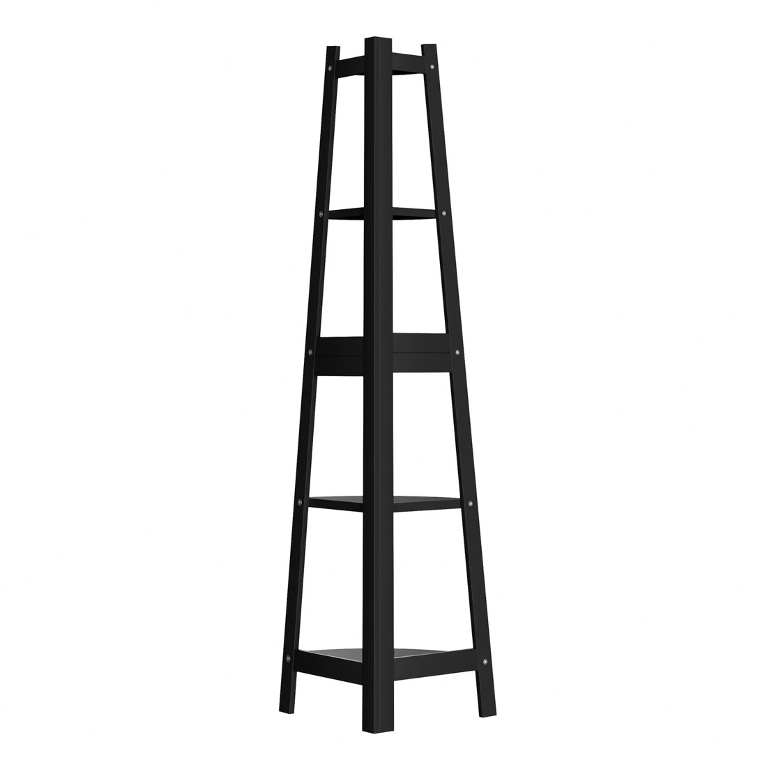 8 Oikiture Corner Ladder Shelf 5 Tier Home Storage Display Stand Bookshelf
 - Black, 8 of 9