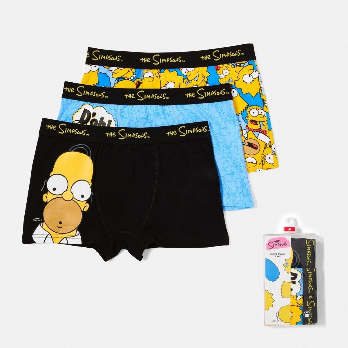 1 3 Pack The Simpsons License Trunks SIMPSONS, 1 of 9