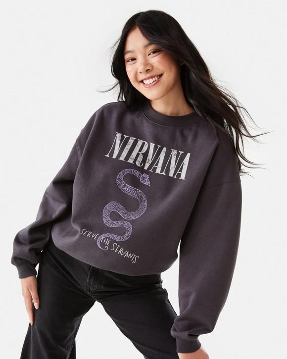 Long Sleeve Nirvana License Sweatshirt