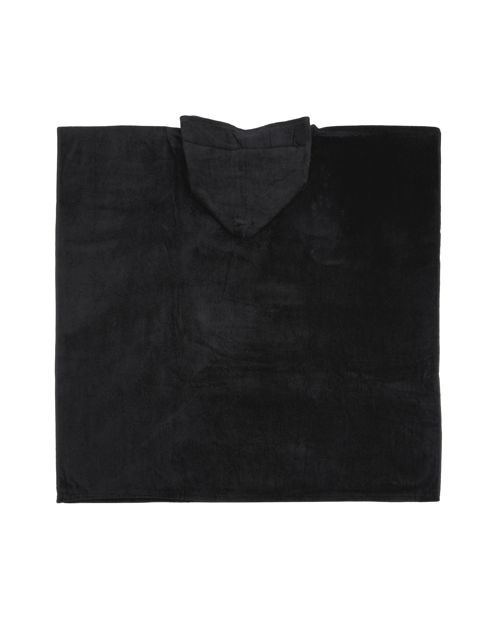 8 Adult Cotton Hooded Beach Towel - Black, 8 of 10